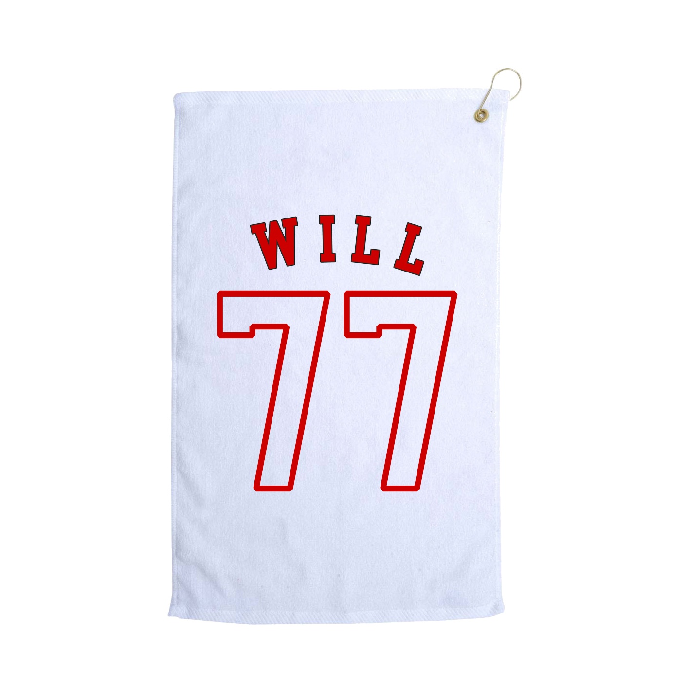 Golf Towel — Shirsey Arch in White