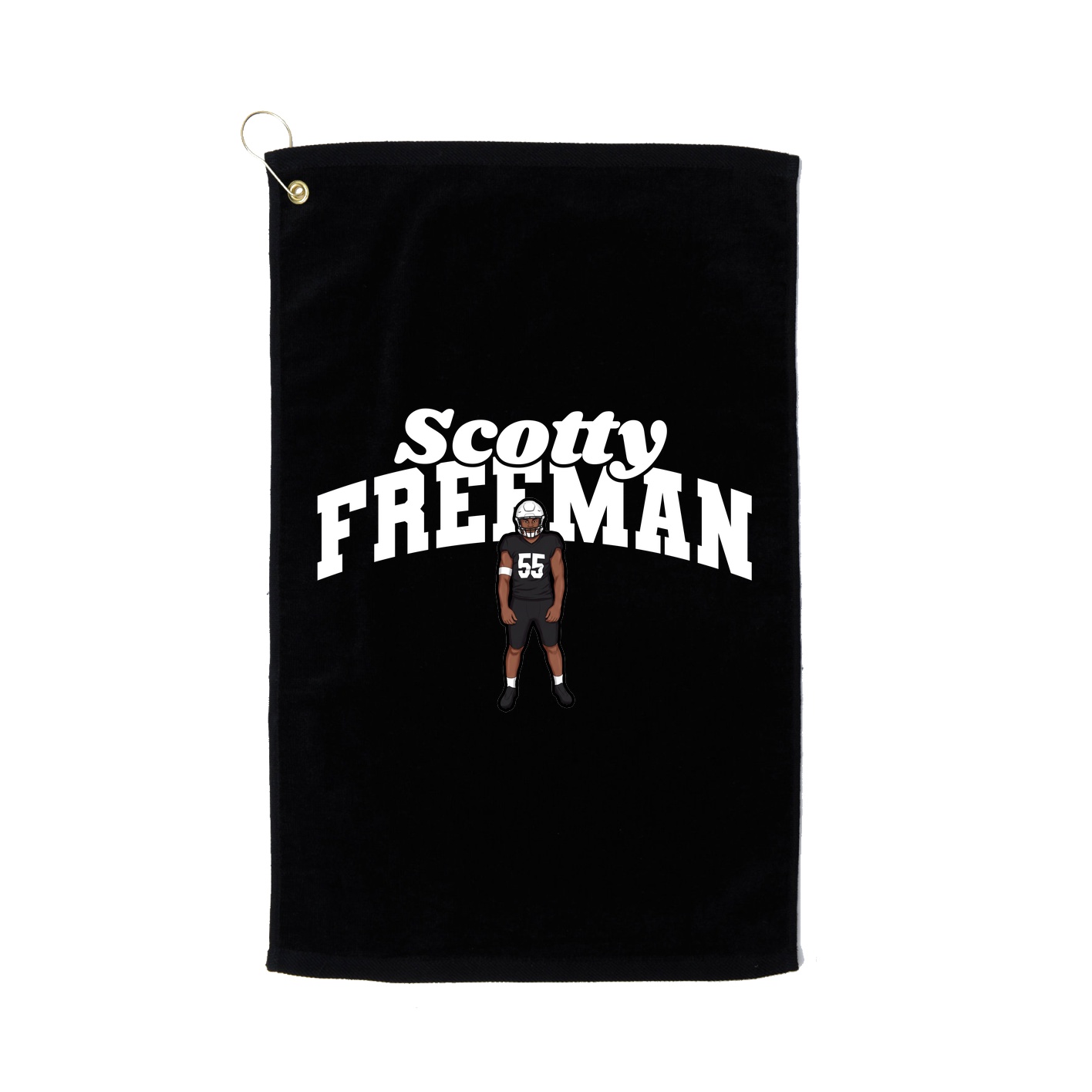 Golf Towel — Signature Arch in Black