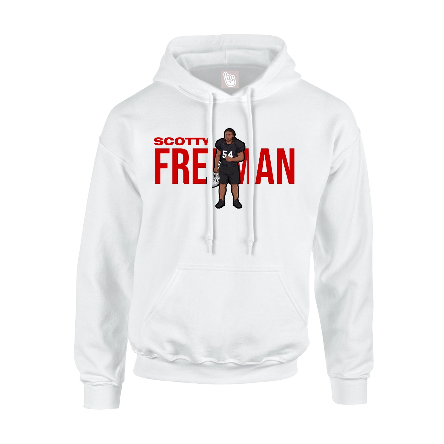 Hoodie — Player Name in White