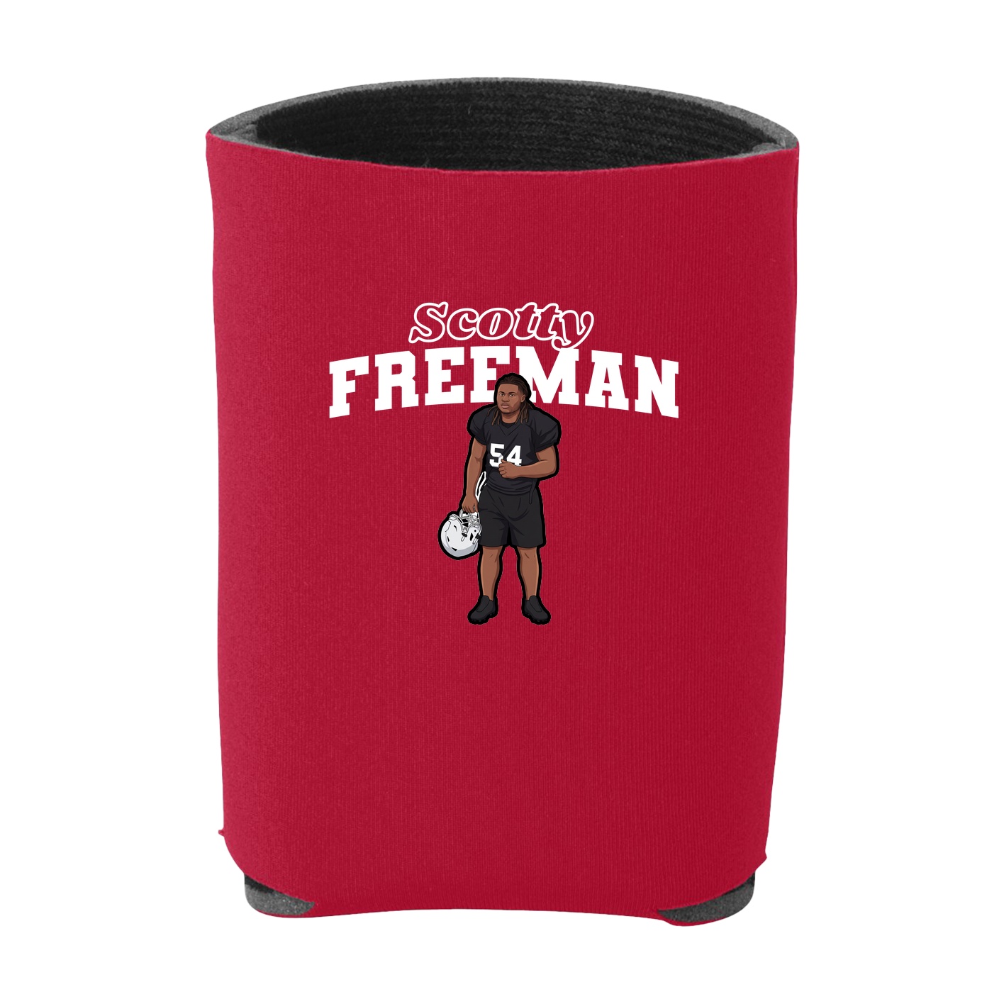 Can Holder — Name Arch in Red