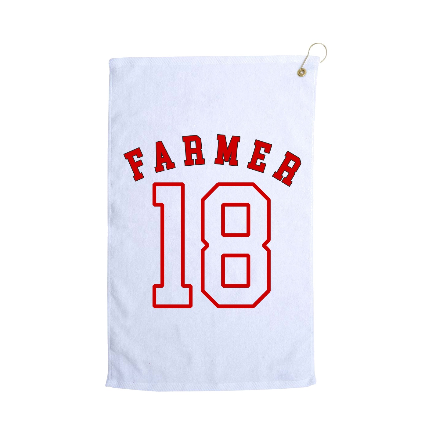 Golf Towel — Shirsey Arch in White