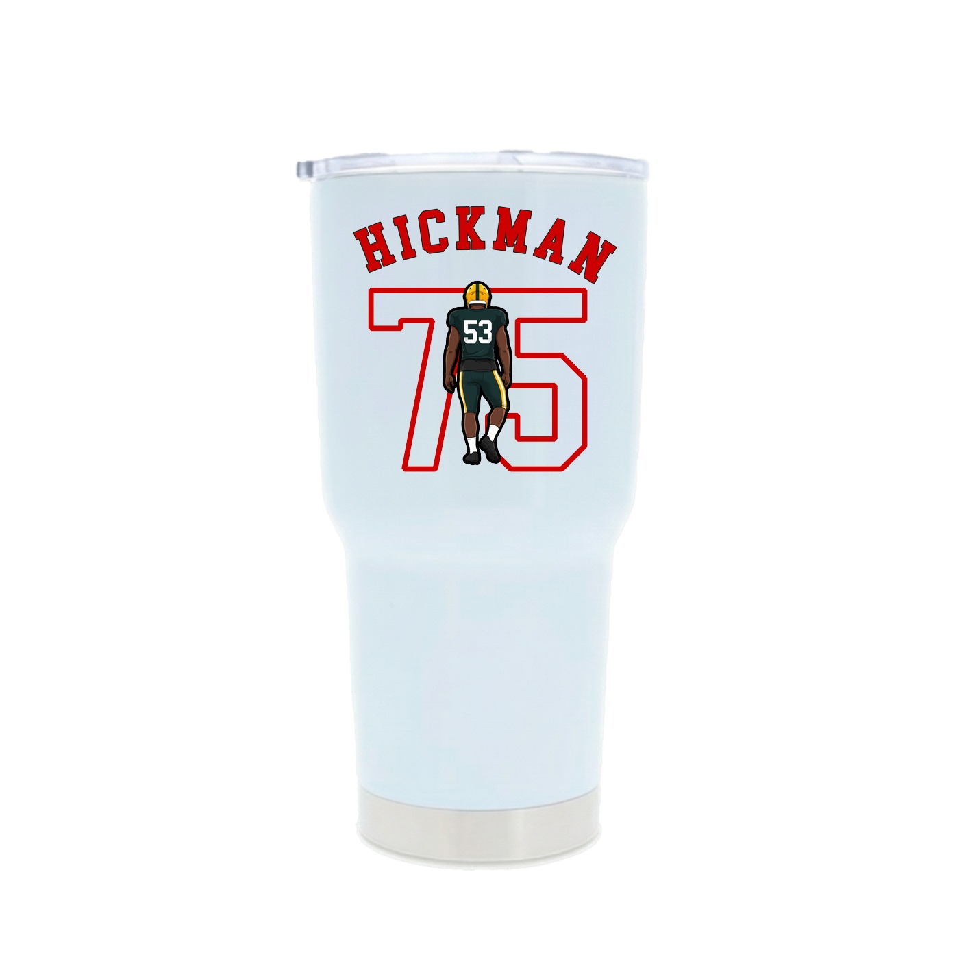 30oz Stainless Steel Tumbler — Shirsey Arch in White