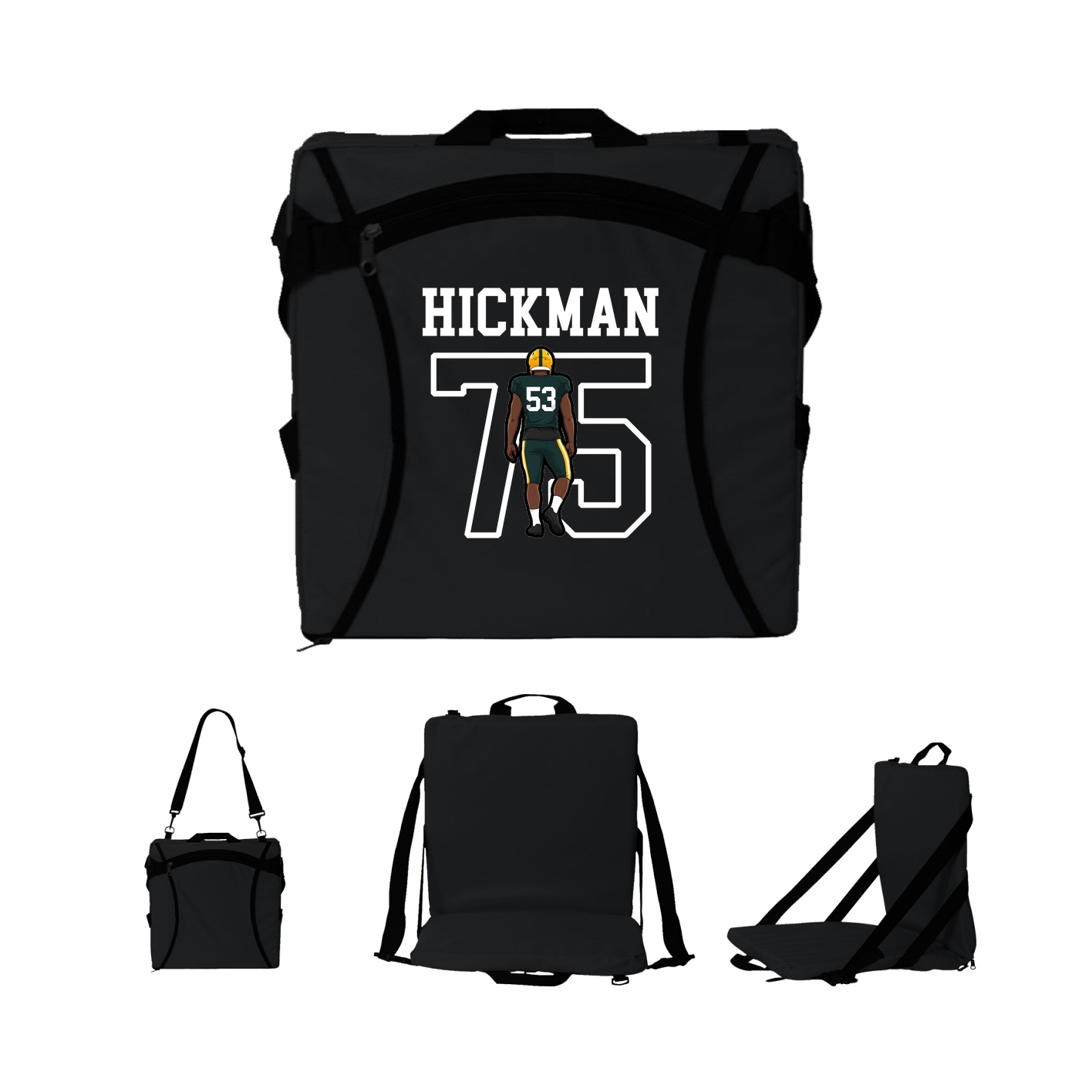 Folding Stadium Seat — Shirsey in Black