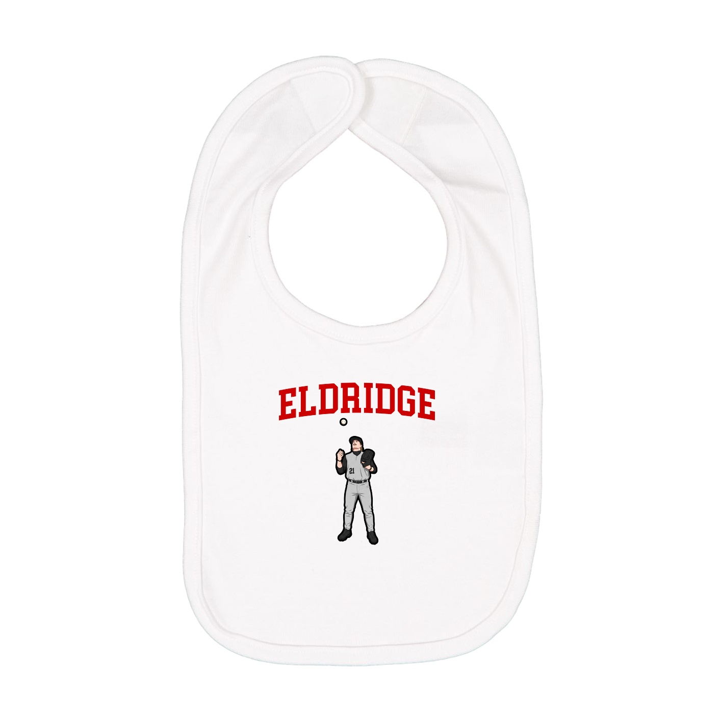 Infant Bib — Shirsey in White