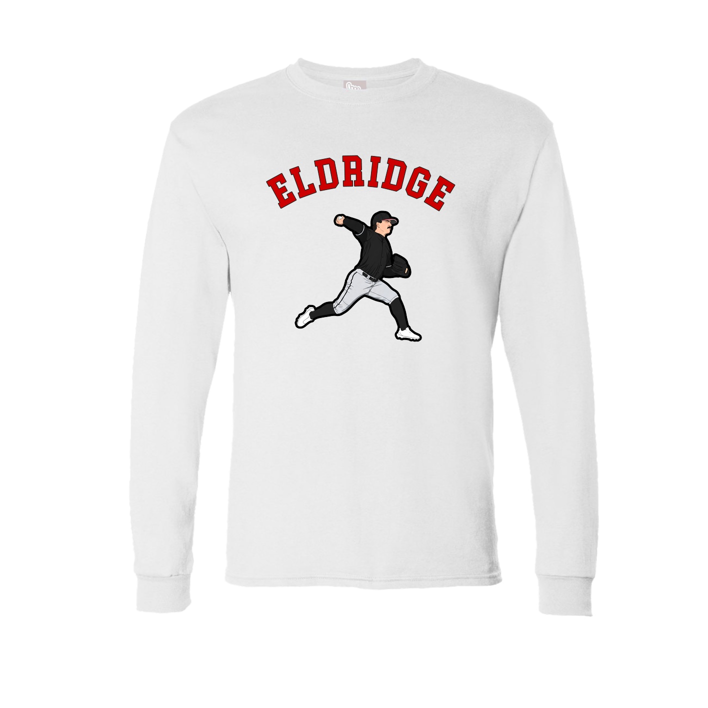 Long Sleeve Tee — Shirsey Arch in White