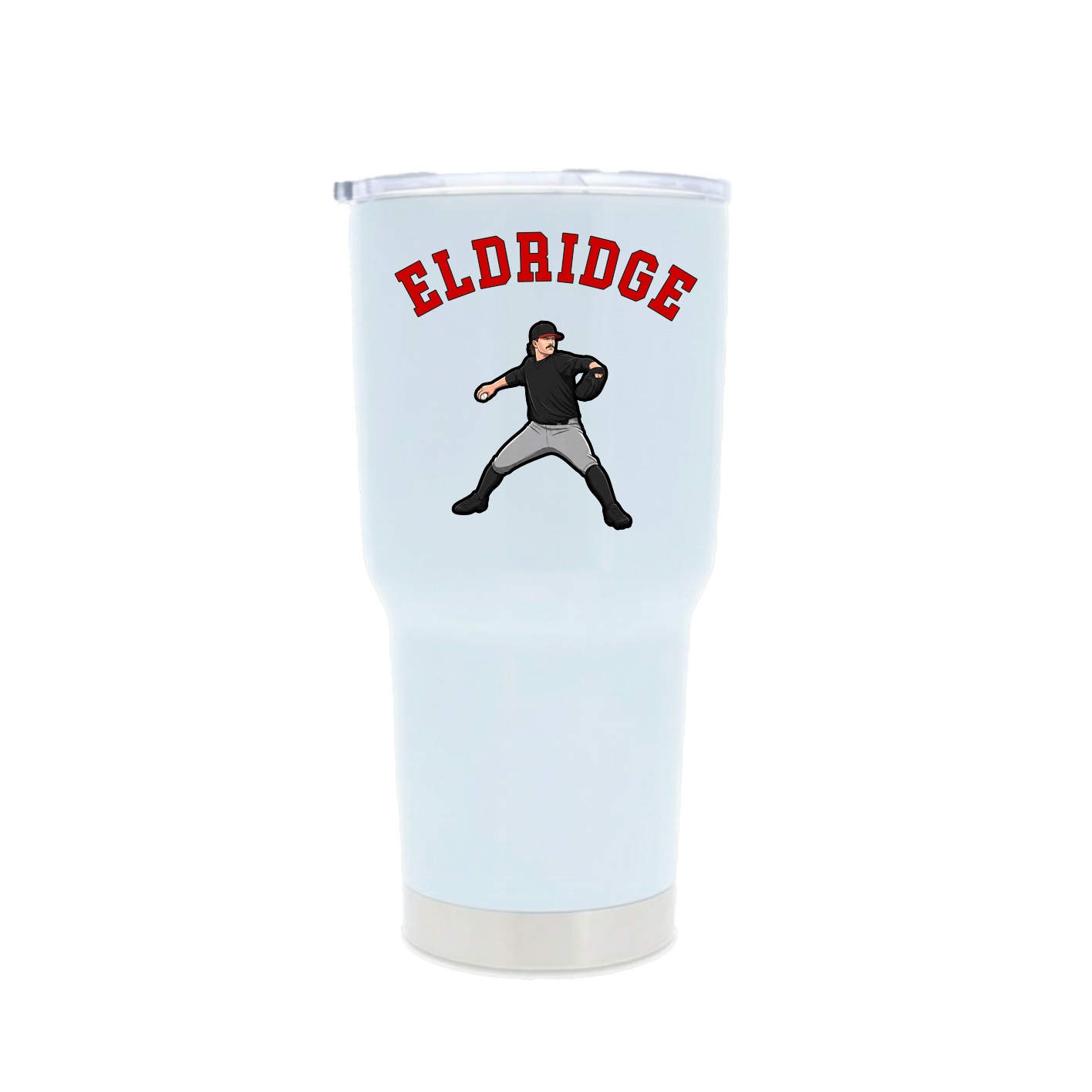 30oz Stainless Steel Tumbler — Shirsey Arch in White