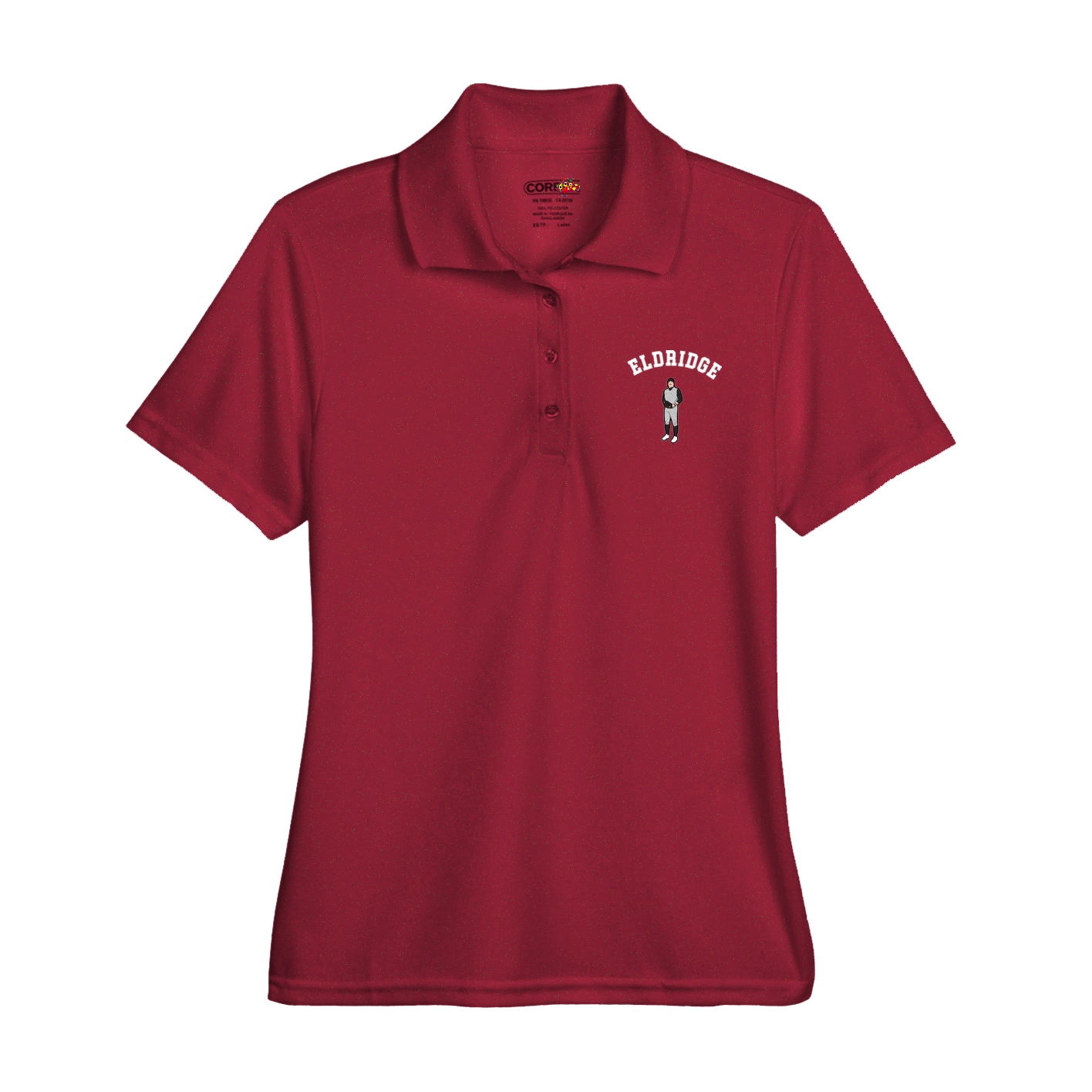 Womens Performance Polo — Shirsey Arch in Red