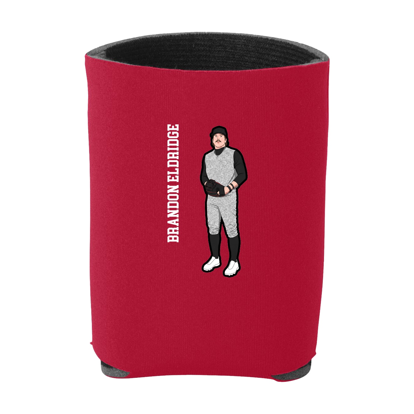 Can Holder — Name Vertical in Red