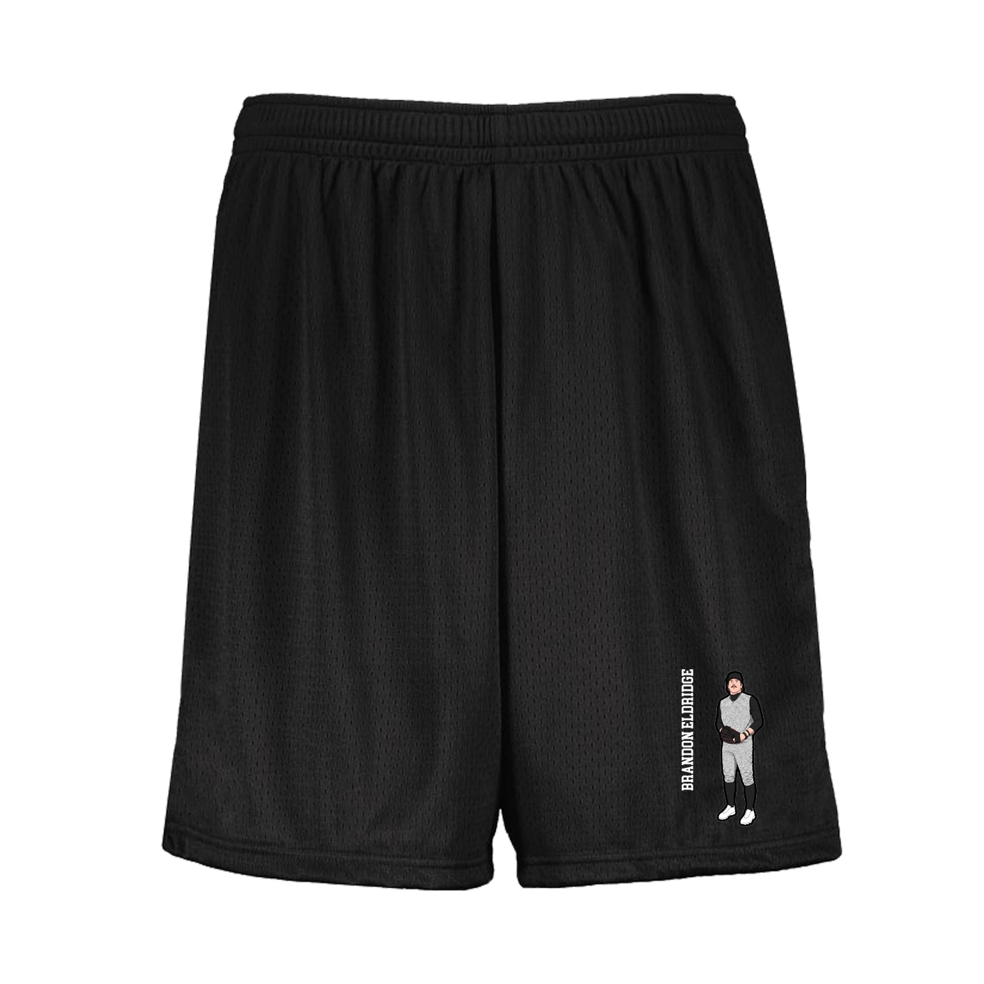 Shorts — Name Vertical in Black