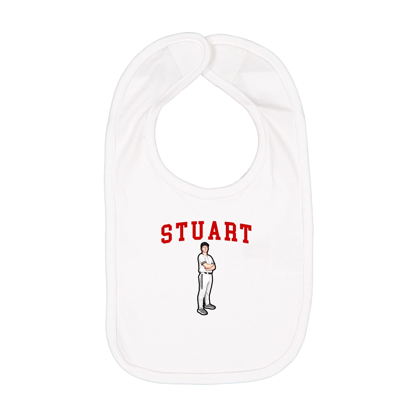 Infant Bib — Shirsey in White