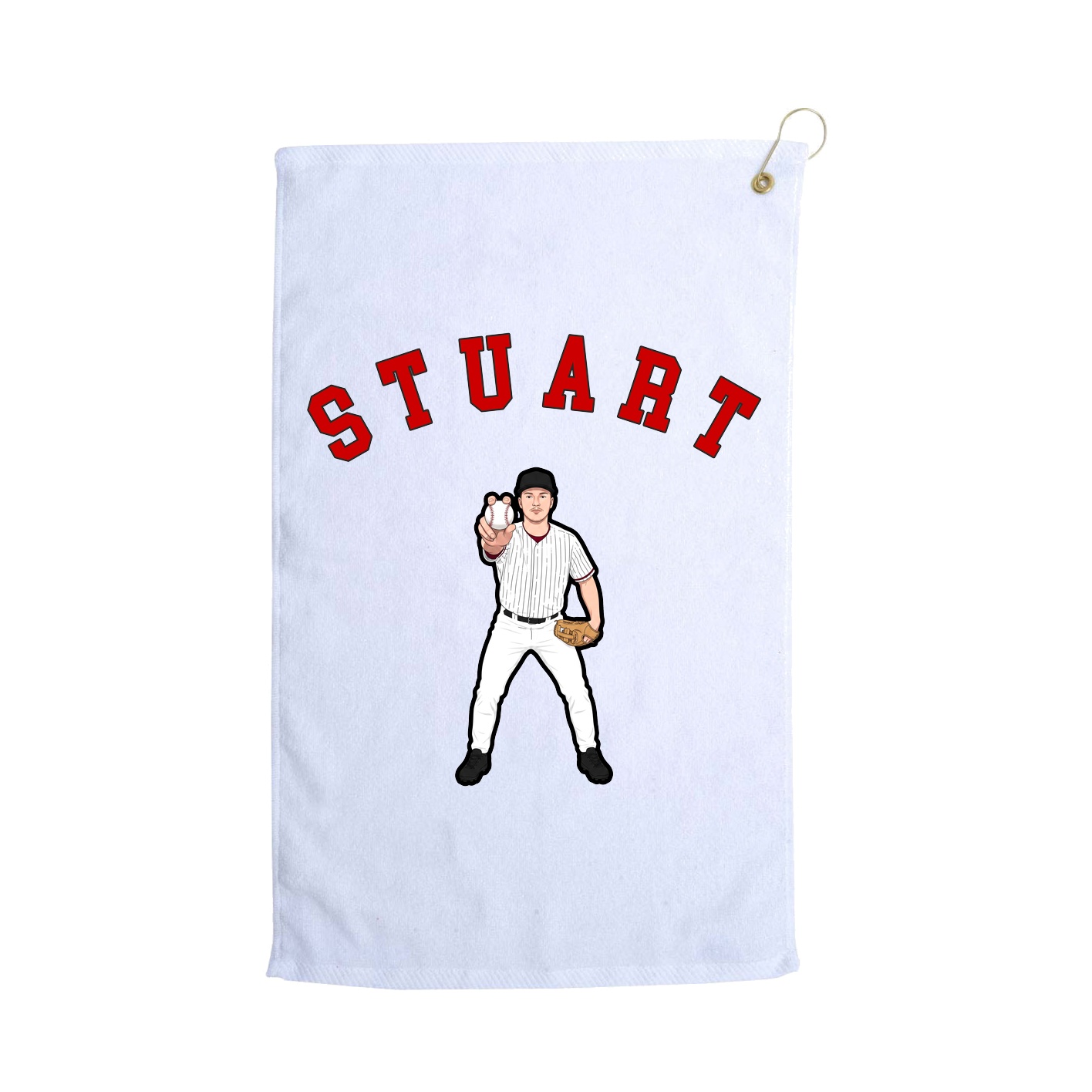 Golf Towel — Shirsey Arch in White