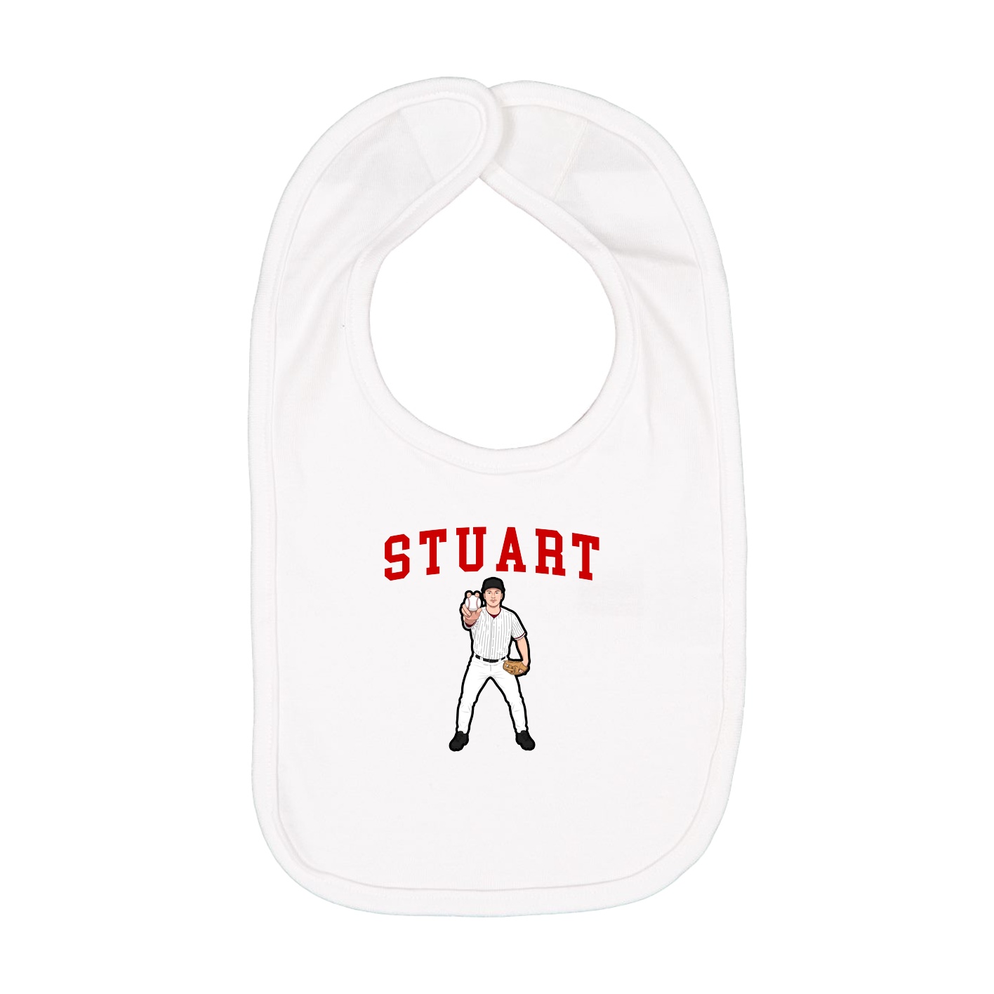 Infant Bib — Shirsey in White