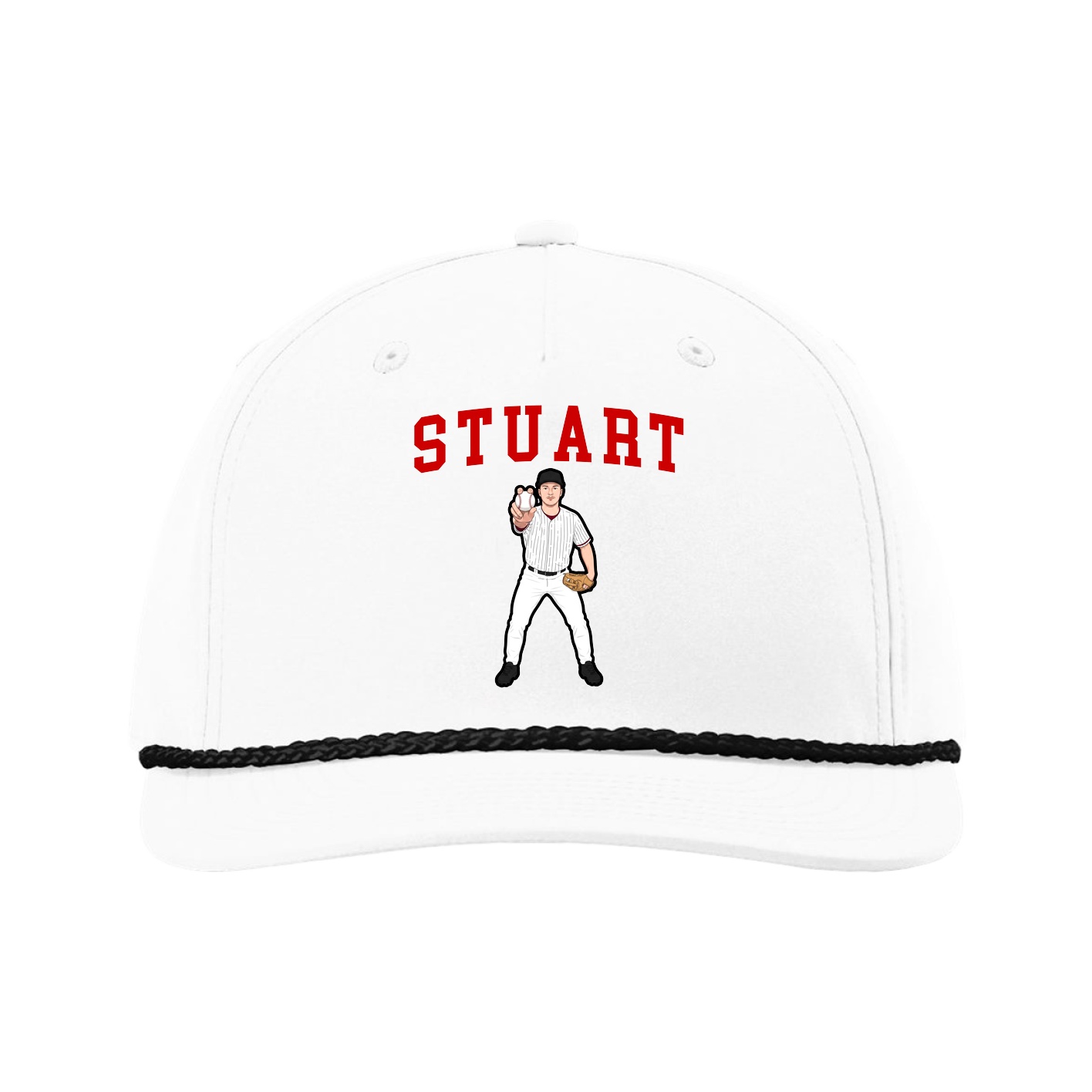 Five-Panel Classic Rope Cap — Shirsey in White
