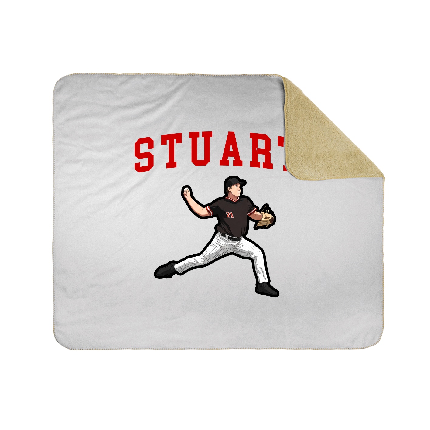 Throw Blanket — Shirsey in White