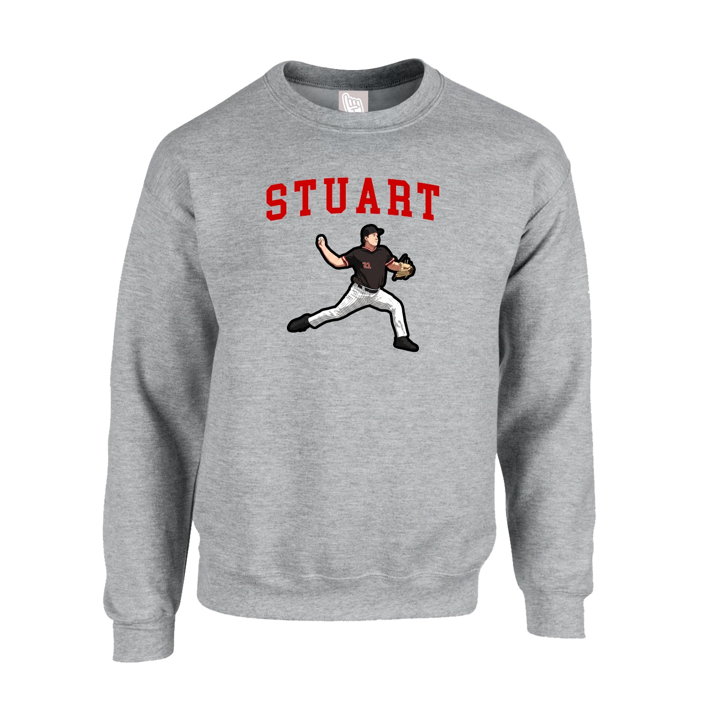 Fleece Crew — Shirsey in Grey