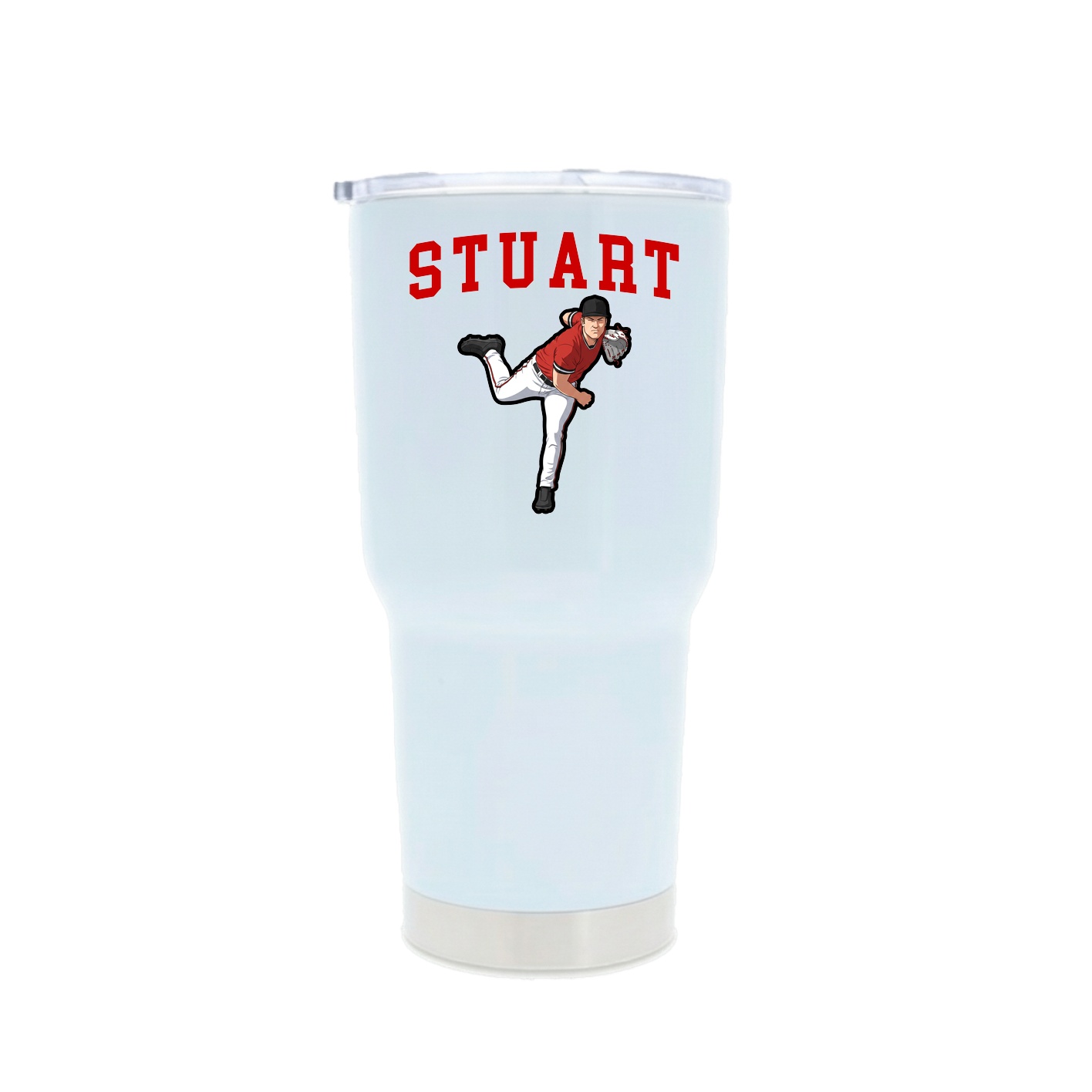 30oz Stainless Steel Tumbler — Shirsey in White