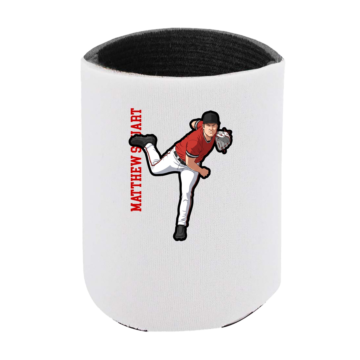 Can Holder — Name Vertical in White