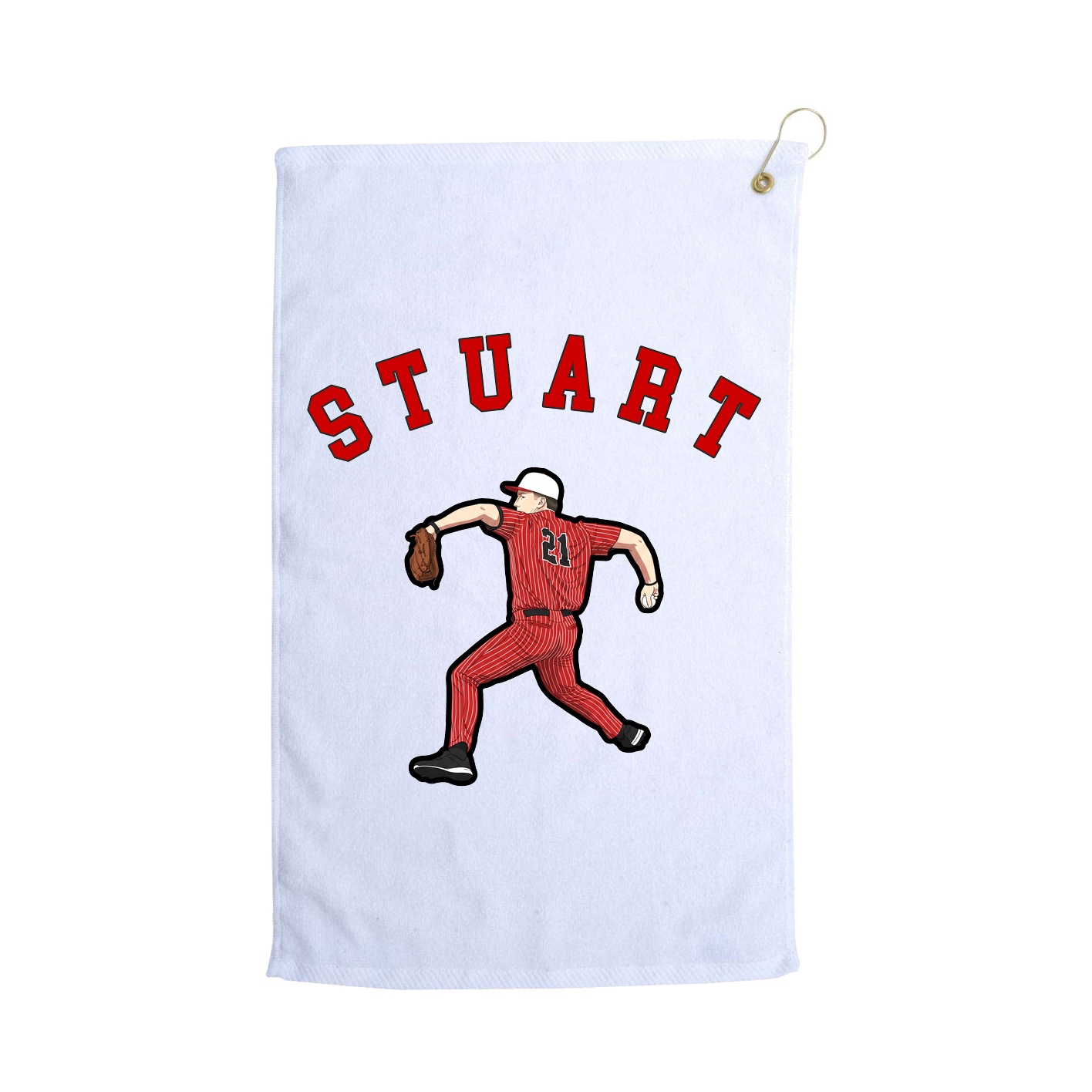 Golf Towel — Shirsey Arch in White