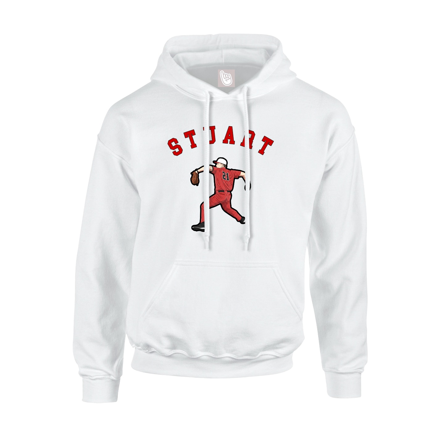 Hoodie — Shirsey Arch in White