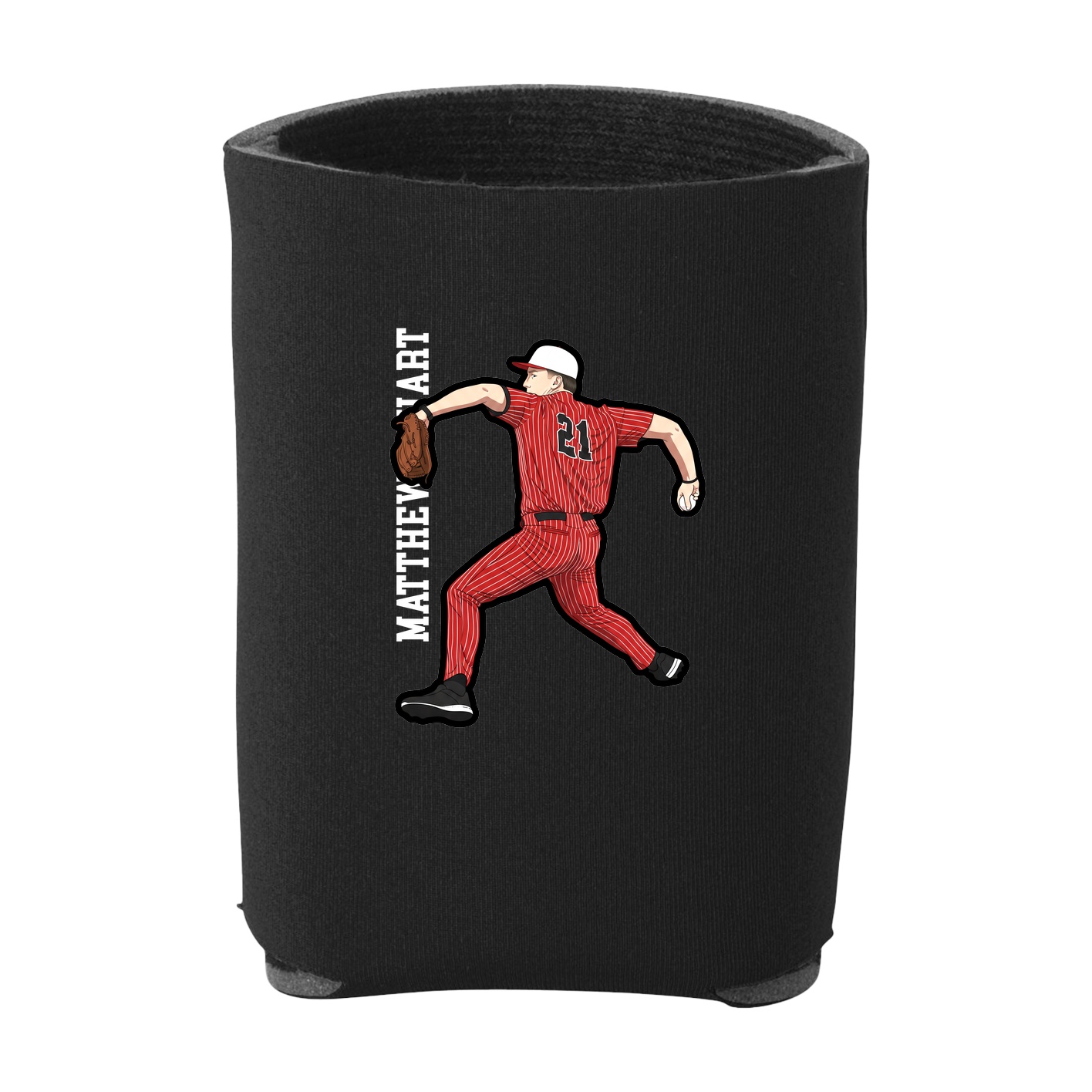 Can Holder — Name Vertical in Black