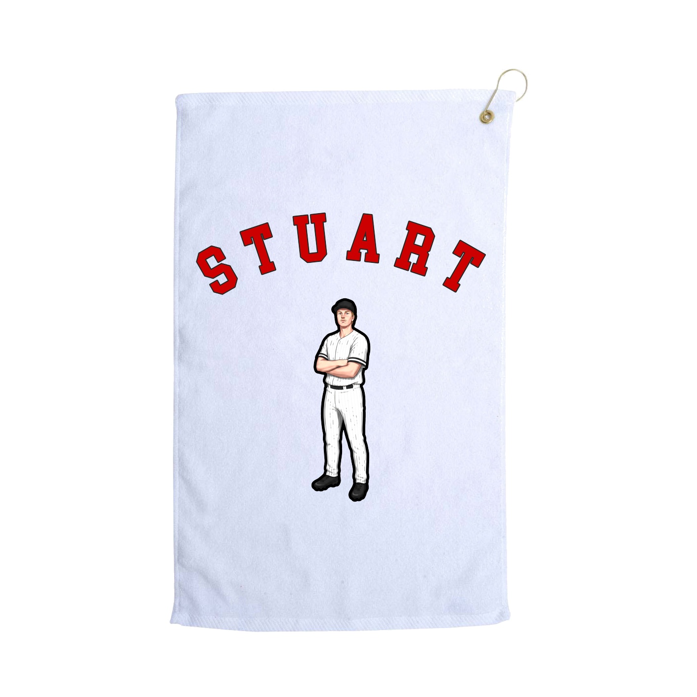 Golf Towel — Shirsey Arch in White