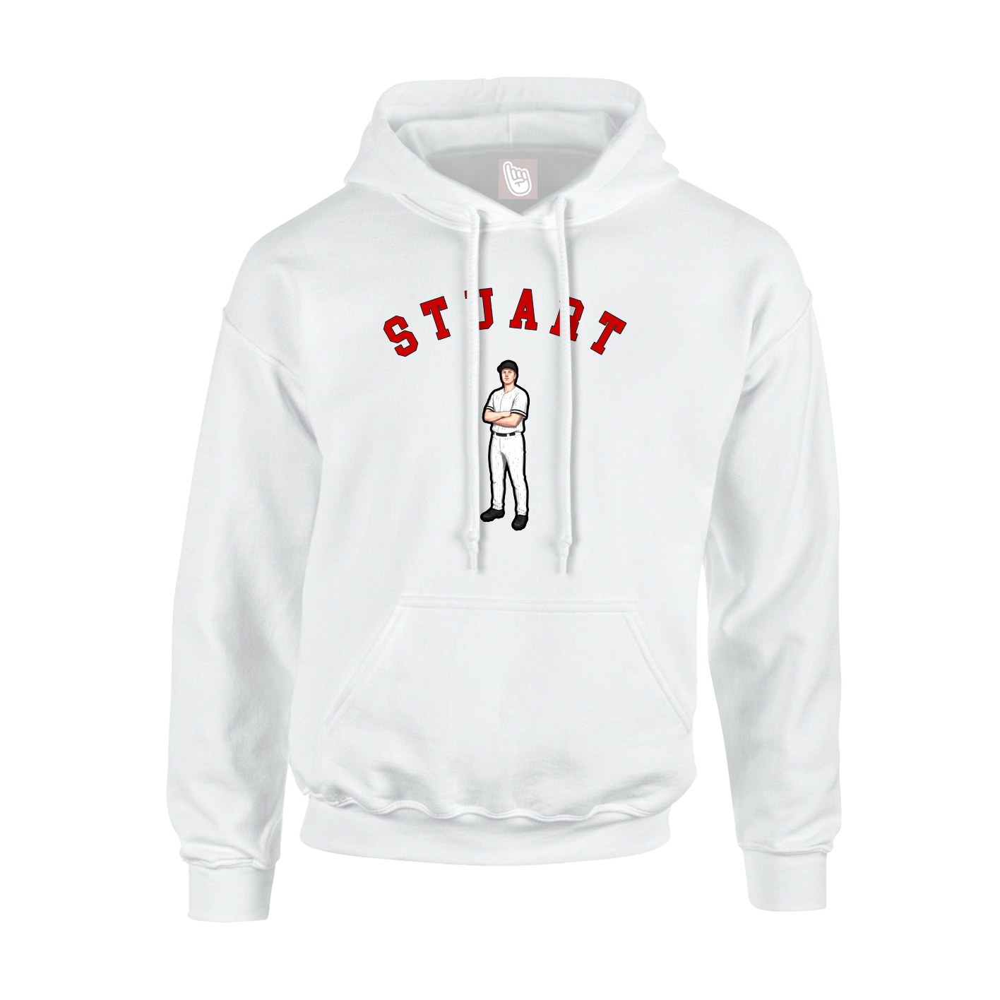 Youth Hoodie — Shirsey Arch in White