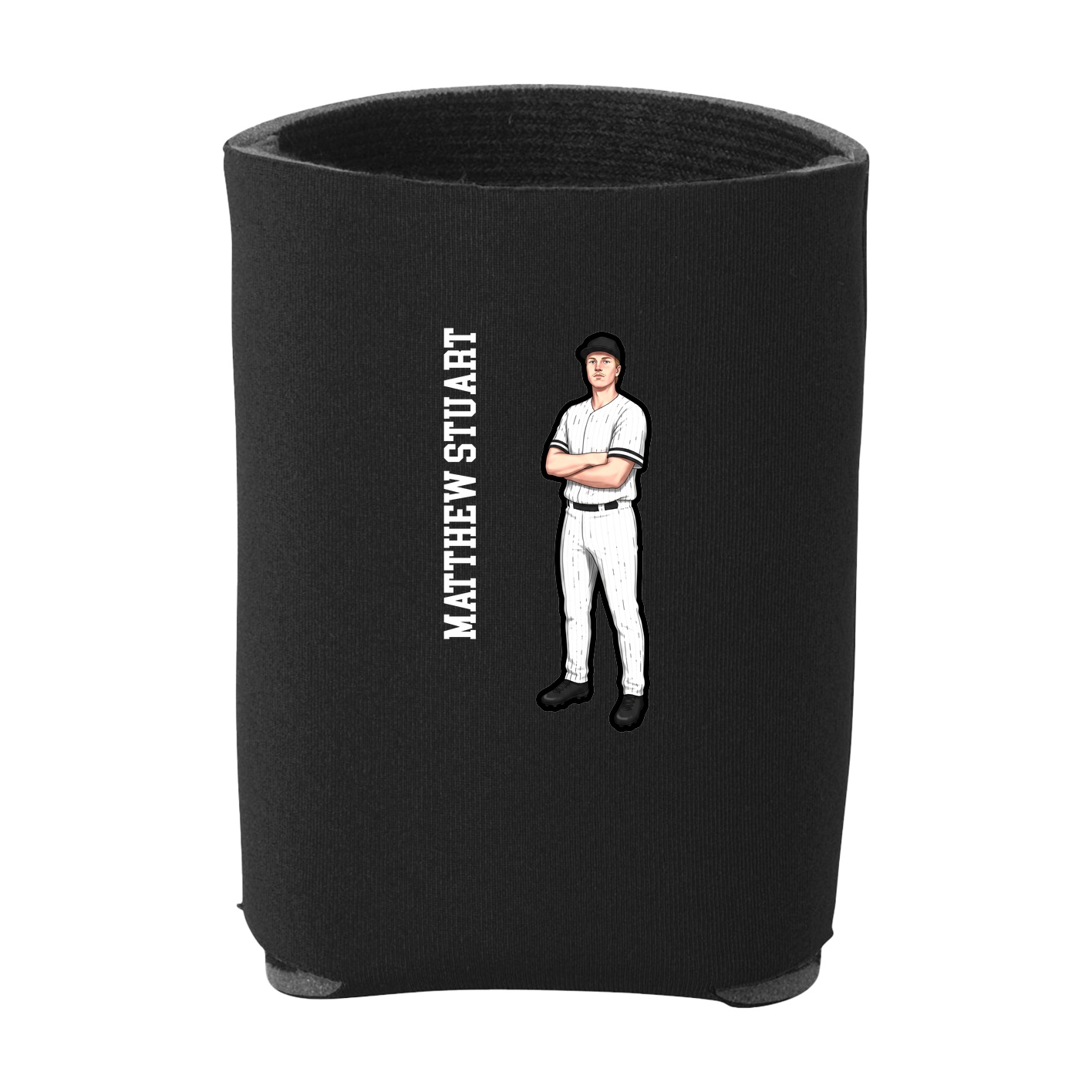 Can Holder — Name Vertical in Black