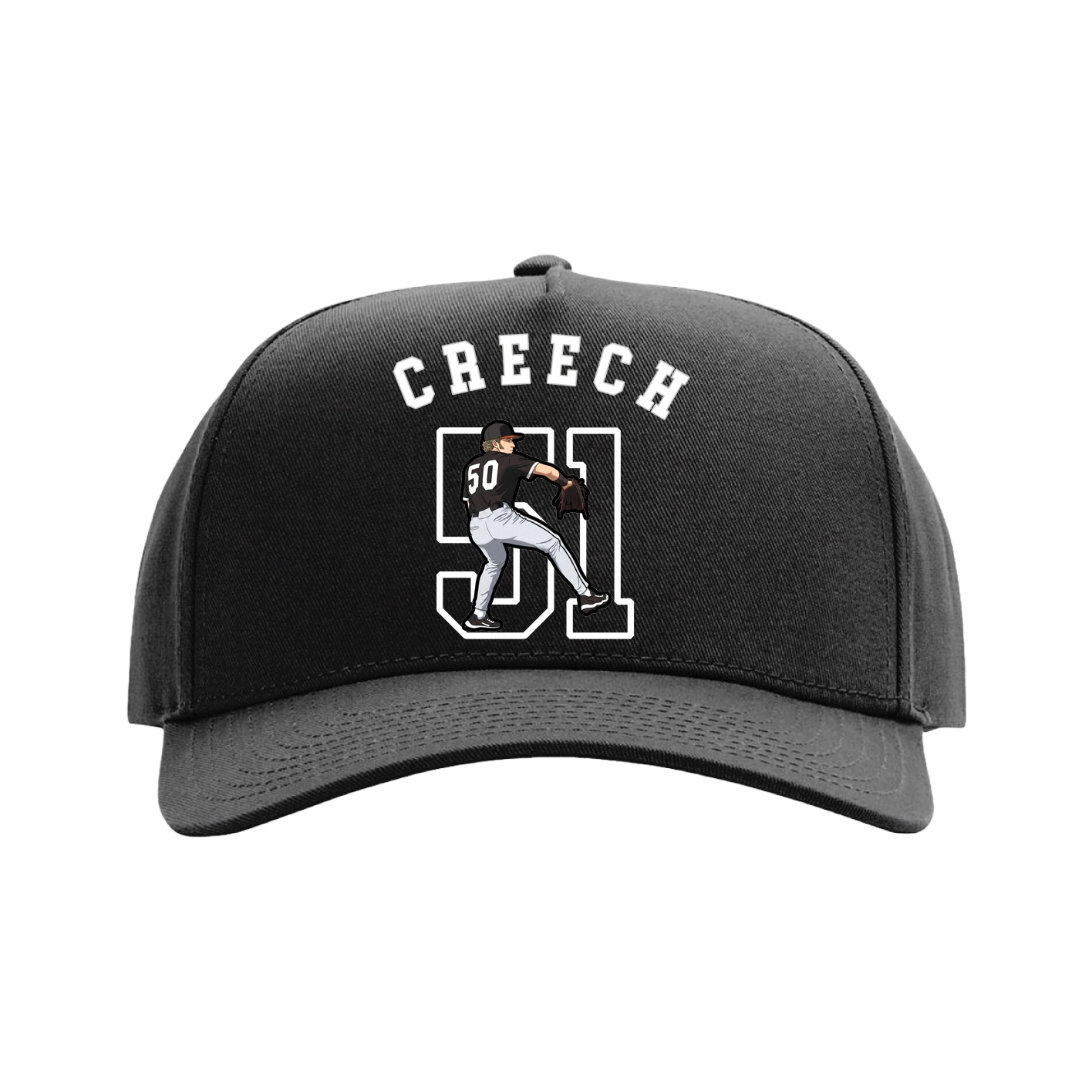 Full Fabric Five-Panel Champ Cap
