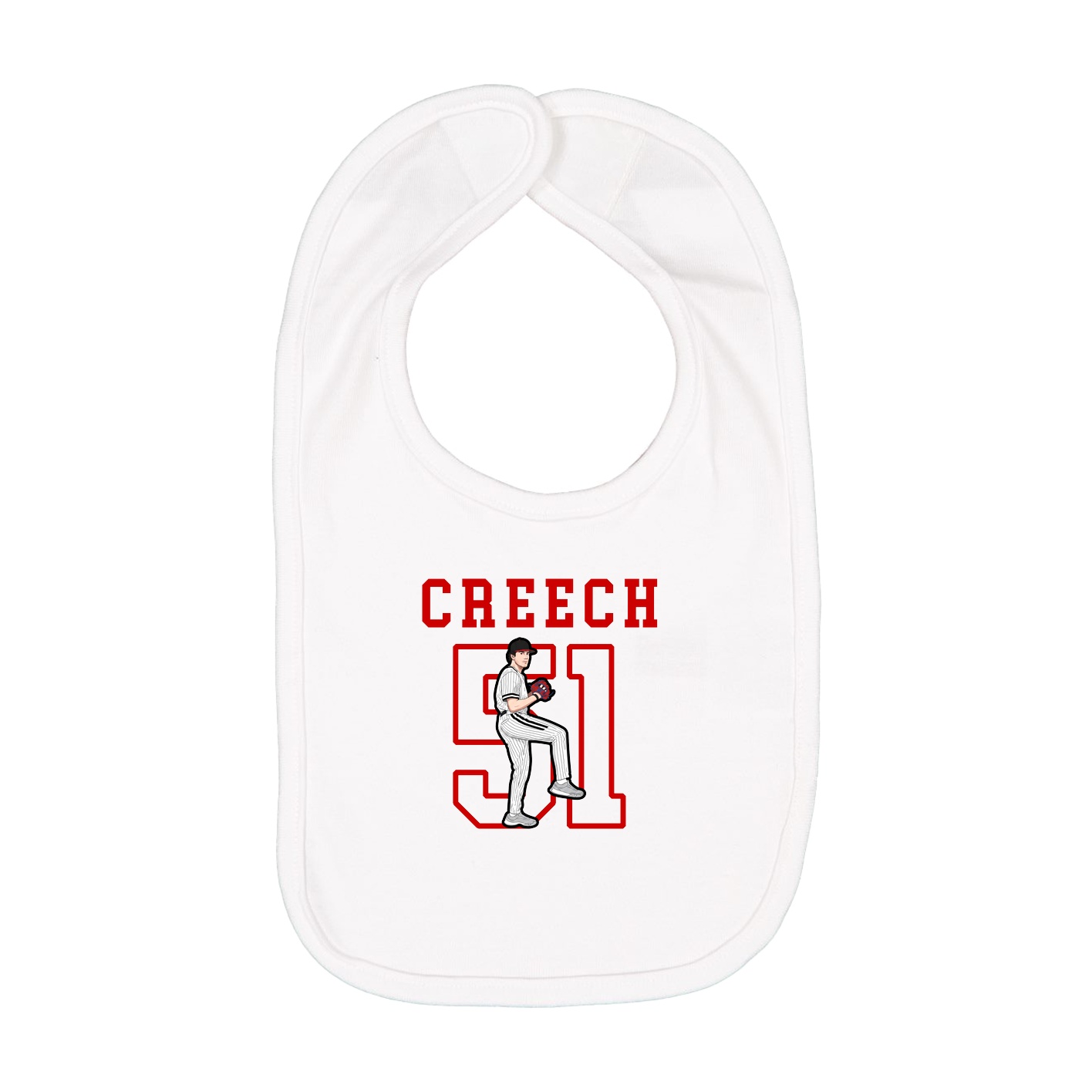 Infant Bib — Shirsey in White