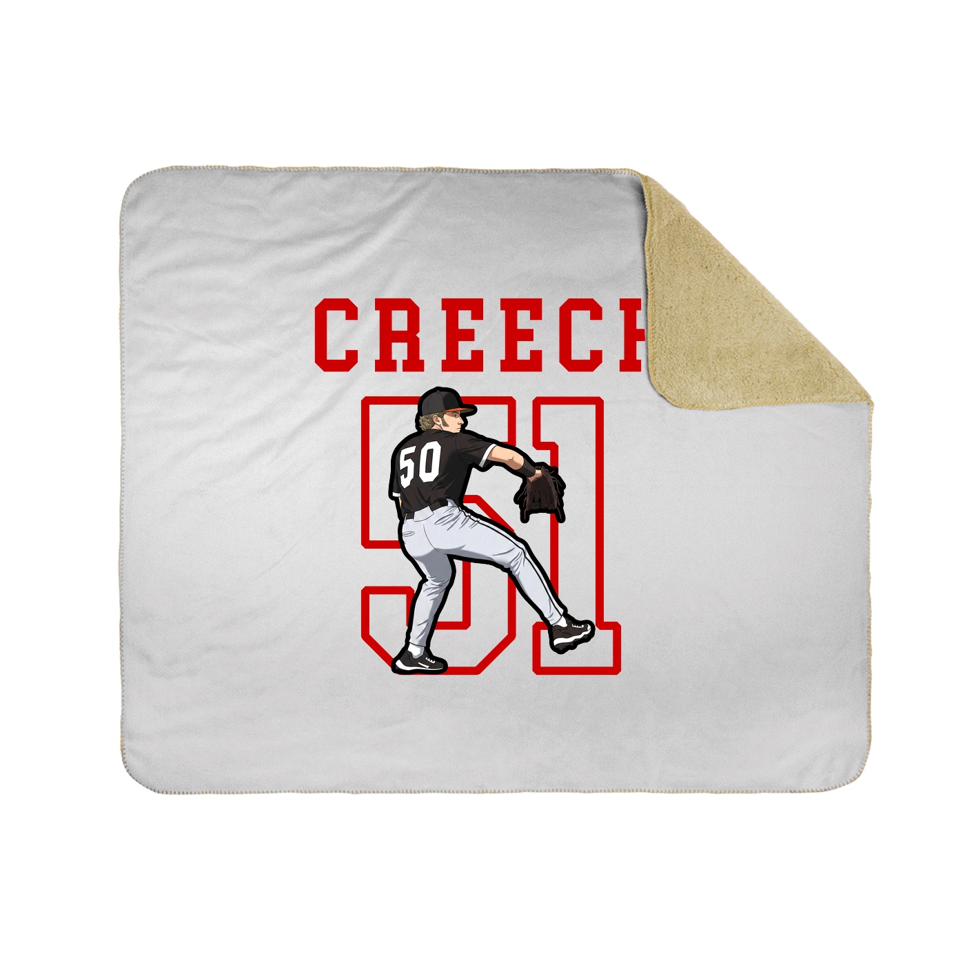 Throw Blanket — Shirsey in White