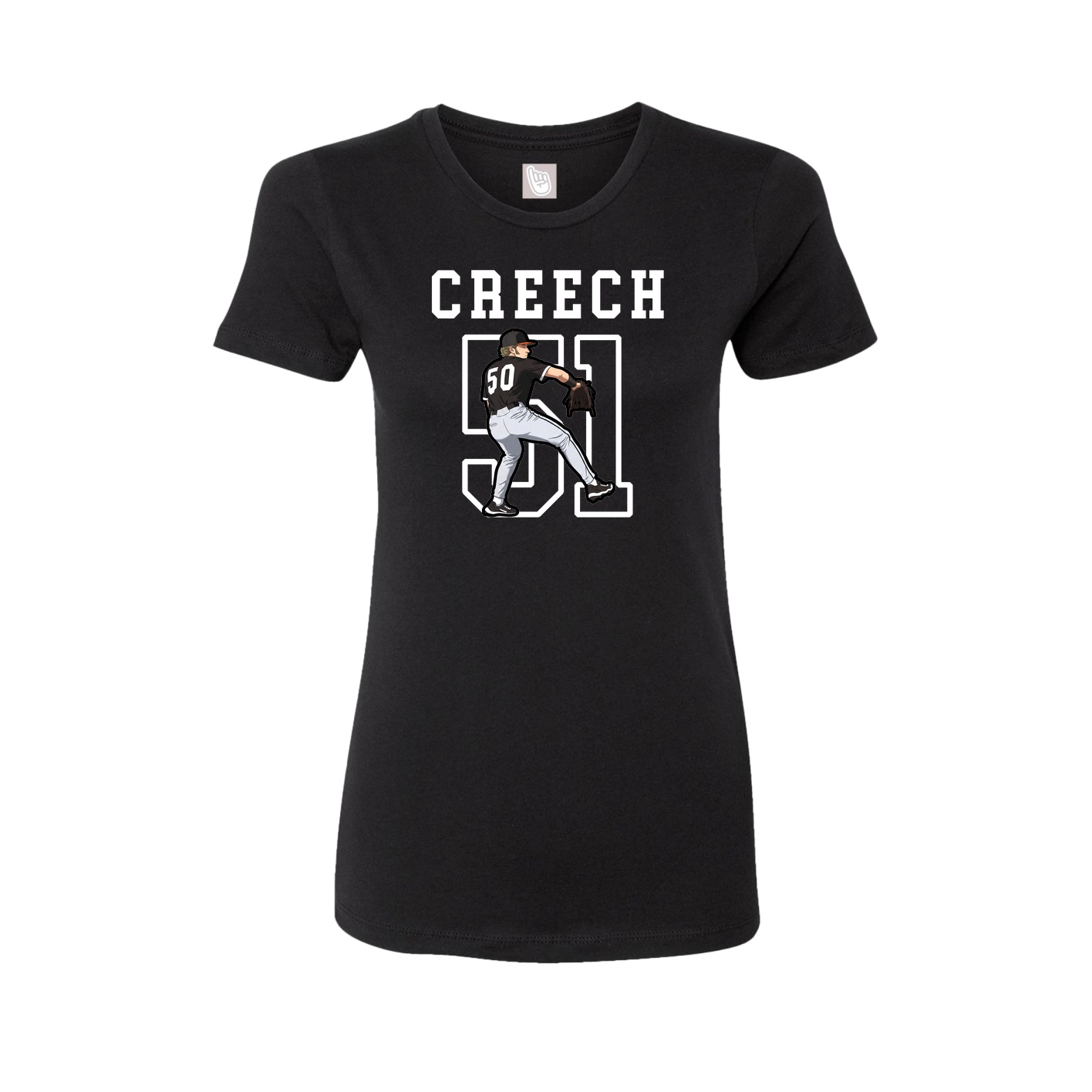 Fitted Women's Tee — Shirsey in Black