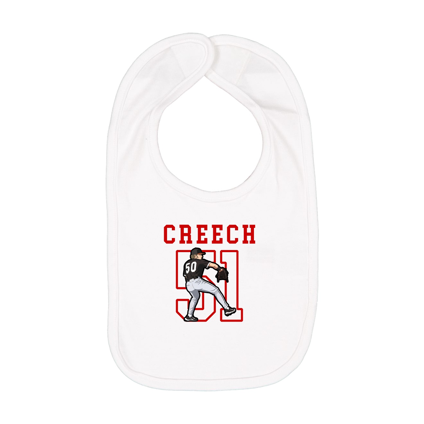 Infant Bib — Shirsey in White