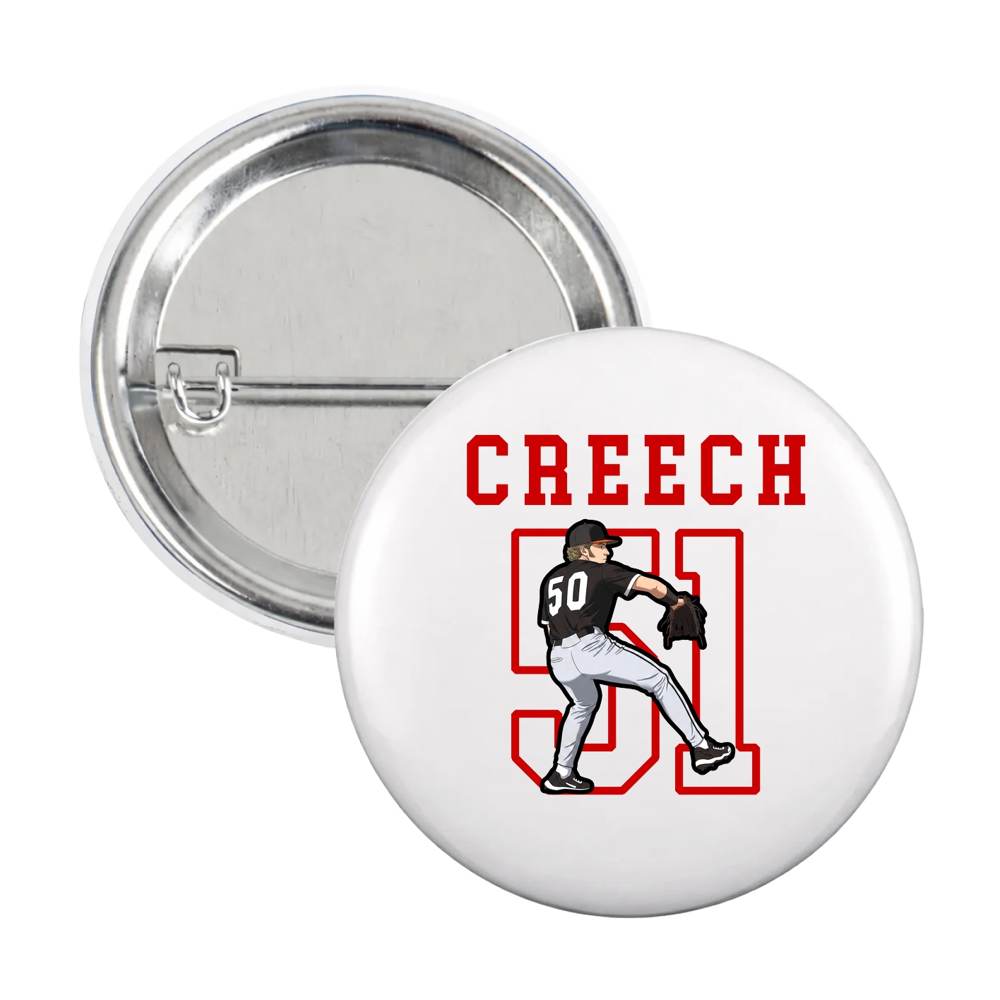 Game Day Button — Shirsey in White