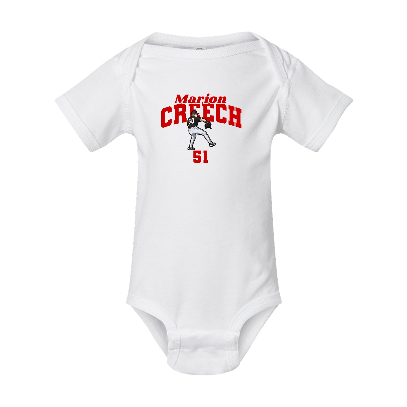 Baby Onesie — Signature Arch in White