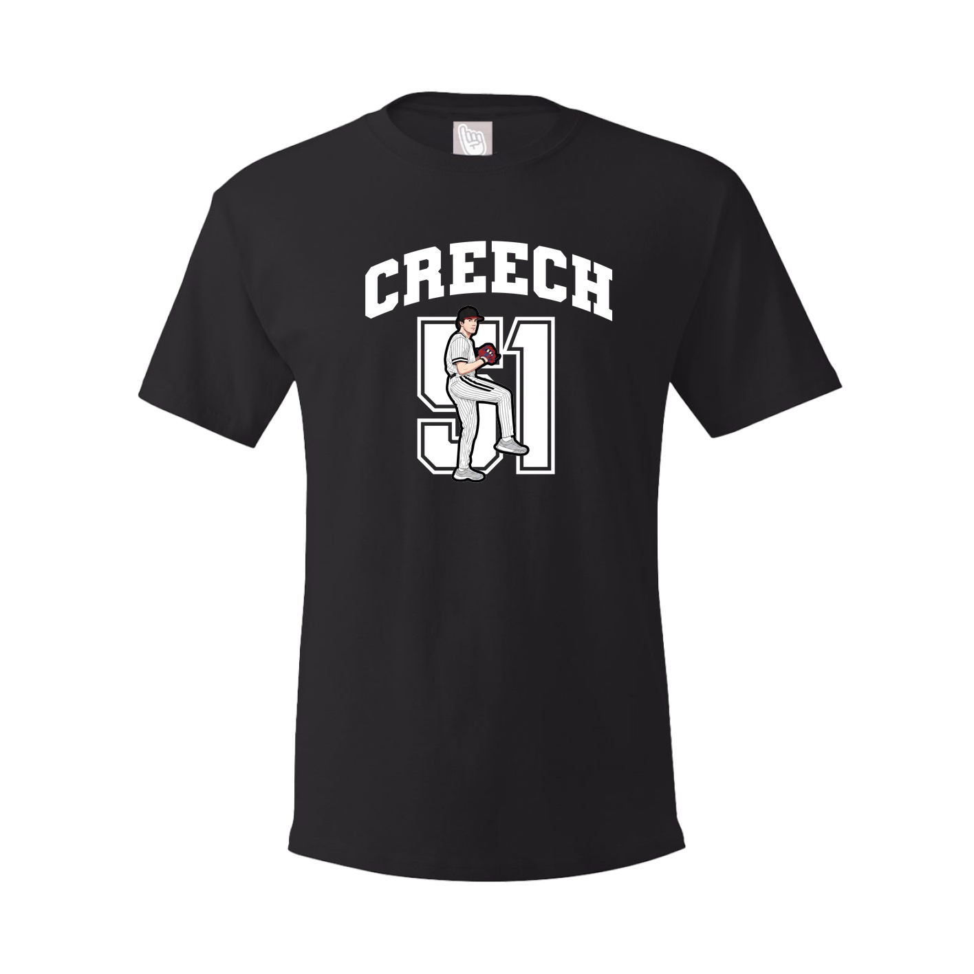 Youth Tee — Number in Black