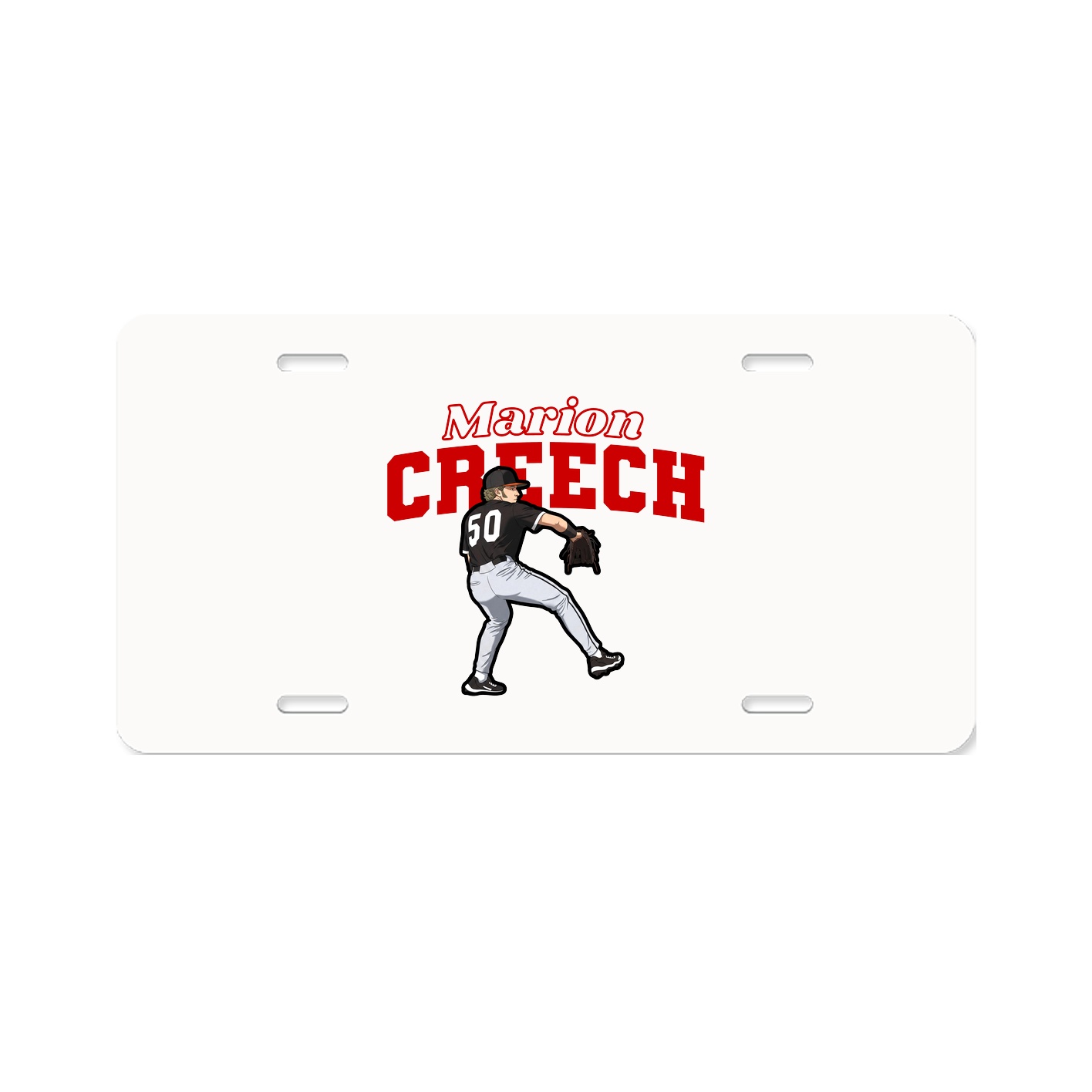 License Plate — Name Arch in Classic