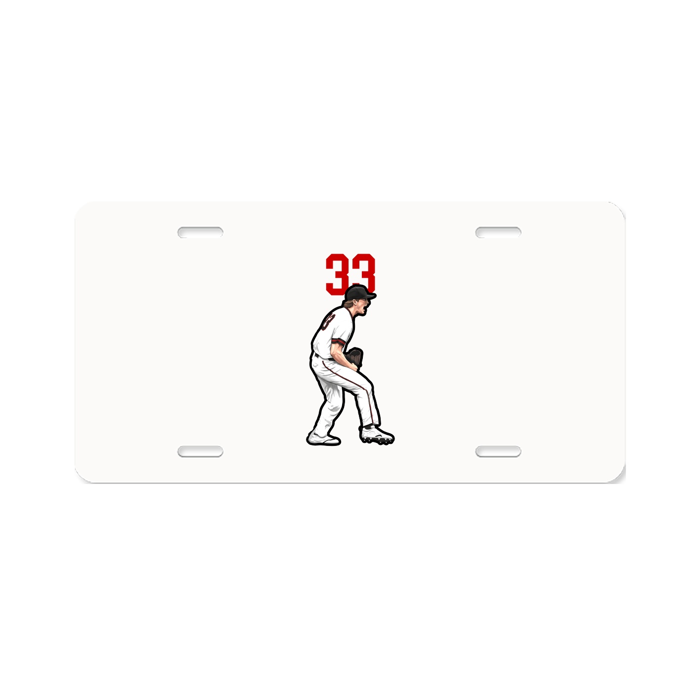 License Plate — Number Top in Classic