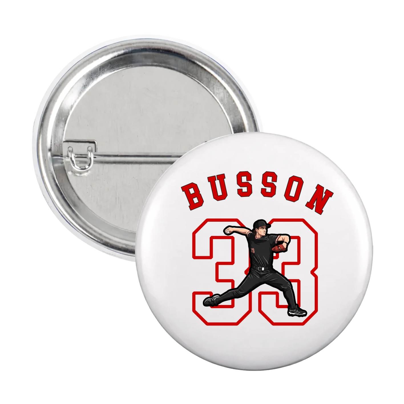 Game Day Button — Shirsey Arch in White
