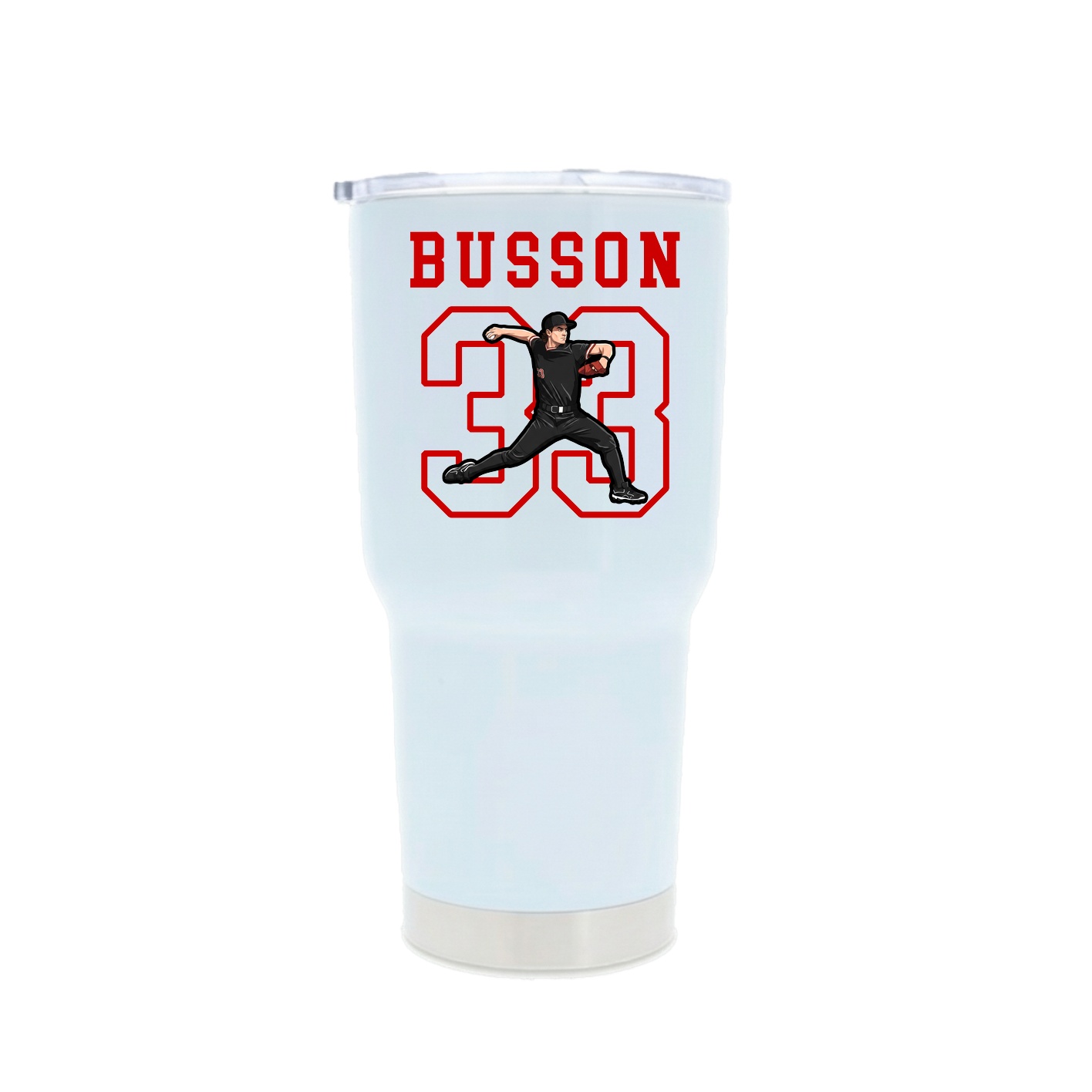 30oz Stainless Steel Tumbler — Shirsey in White