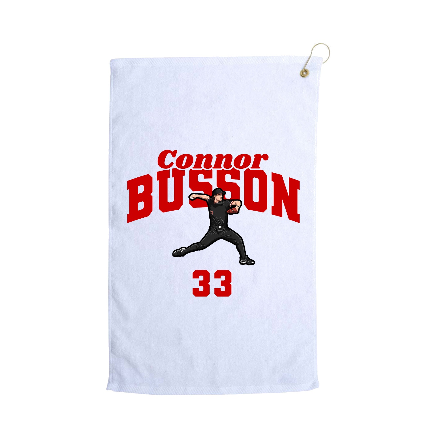 Golf Towel — Signature Arch in White