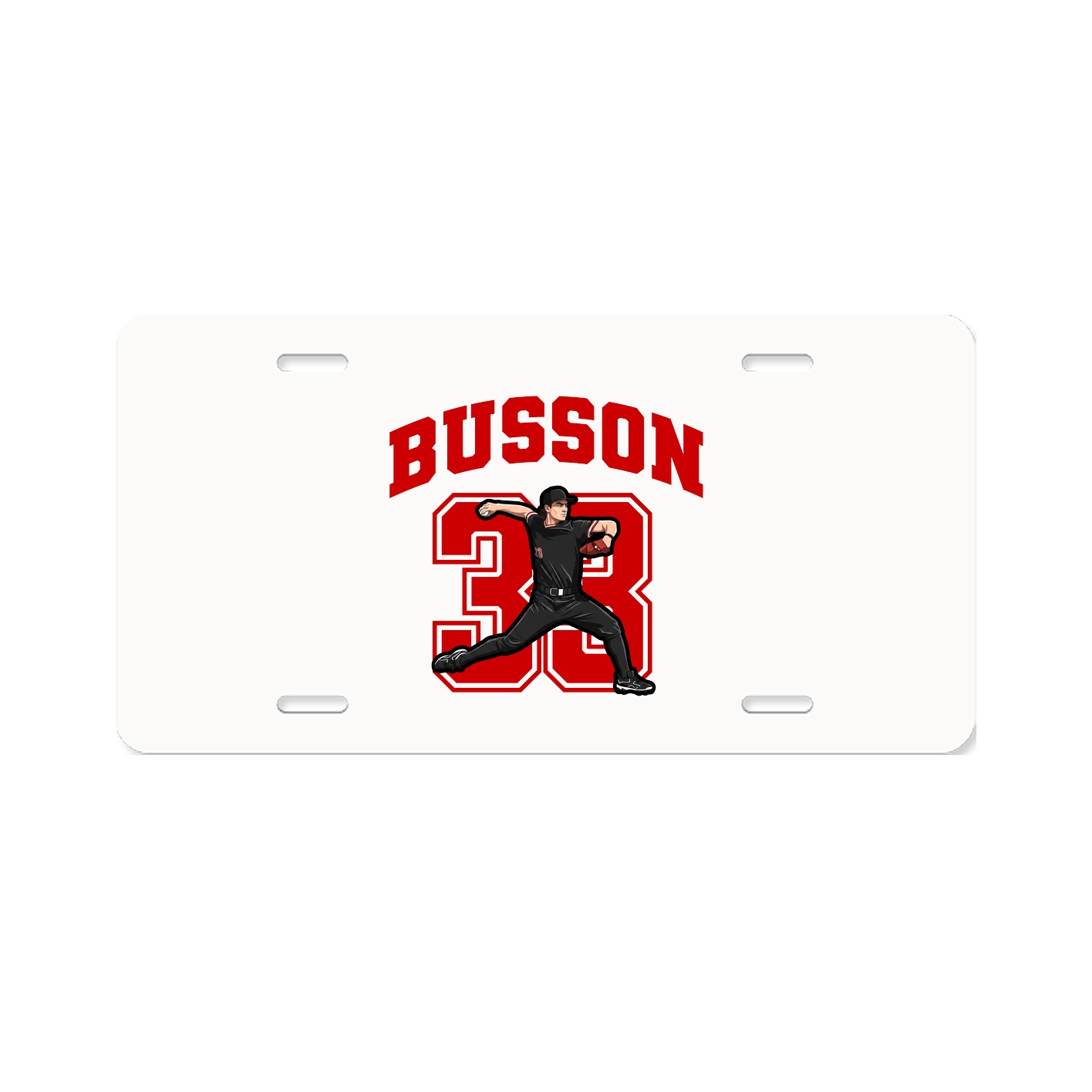 License Plate — Number in Classic