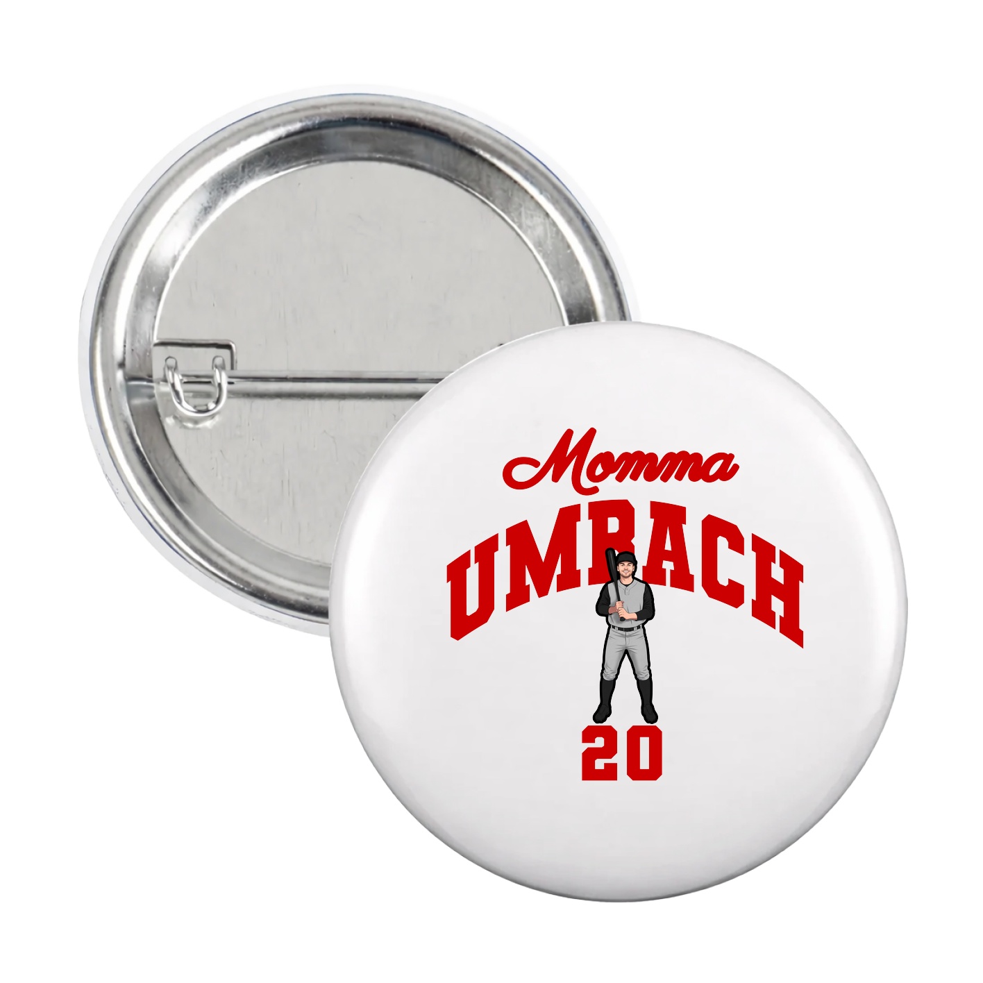 Game Day Button — Mothers Day Arch in White