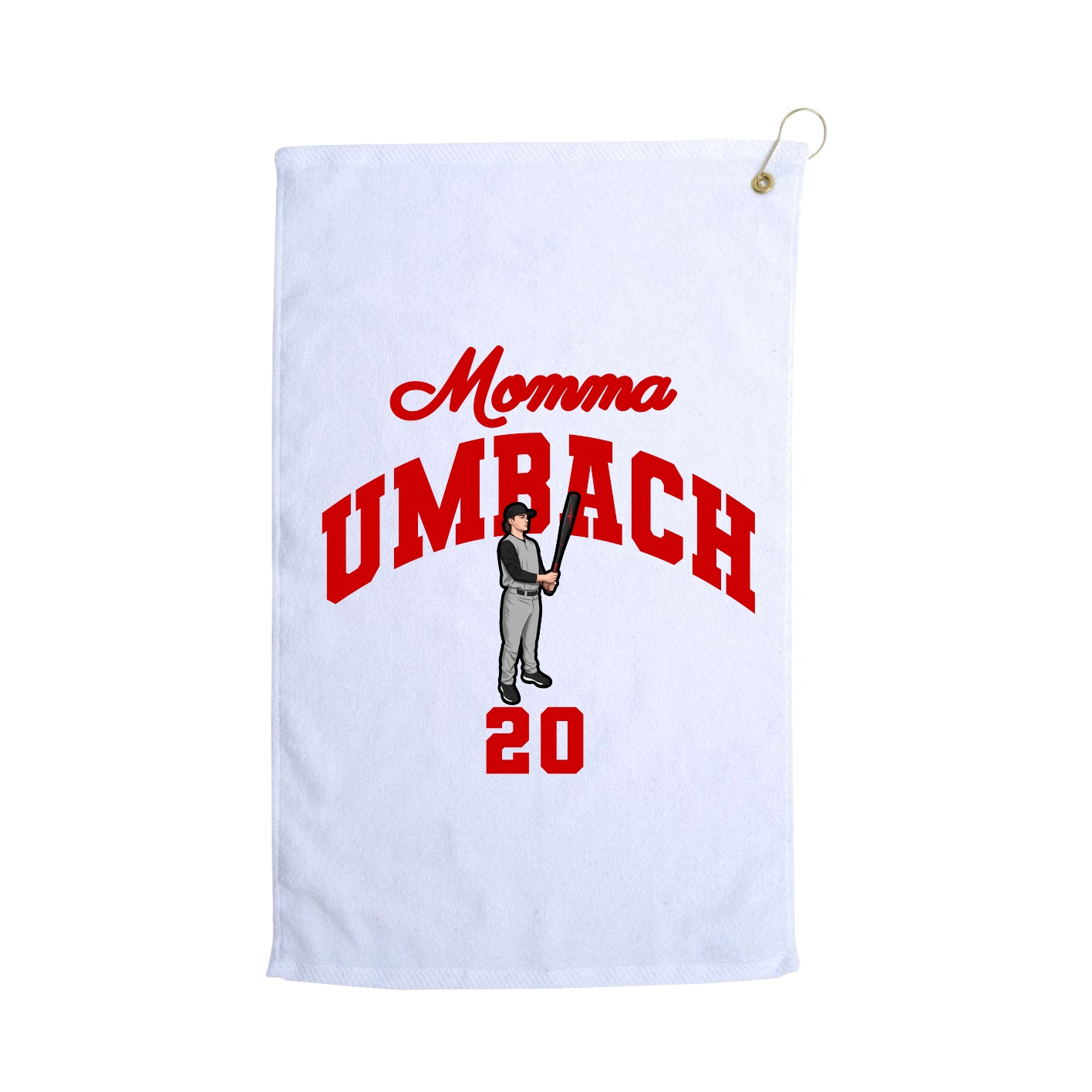Golf Towel — Mothers Day Arch in White