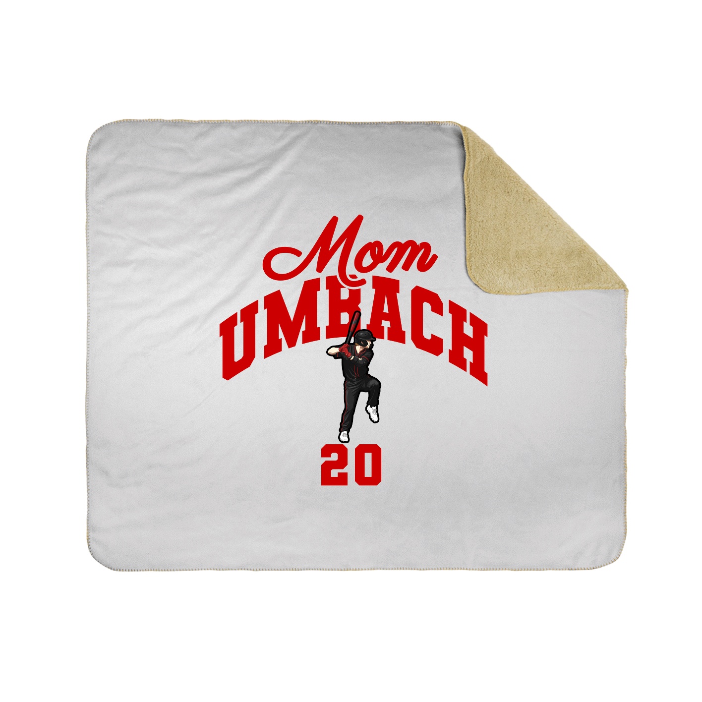 Throw Blanket — Mothers Day Arch in White