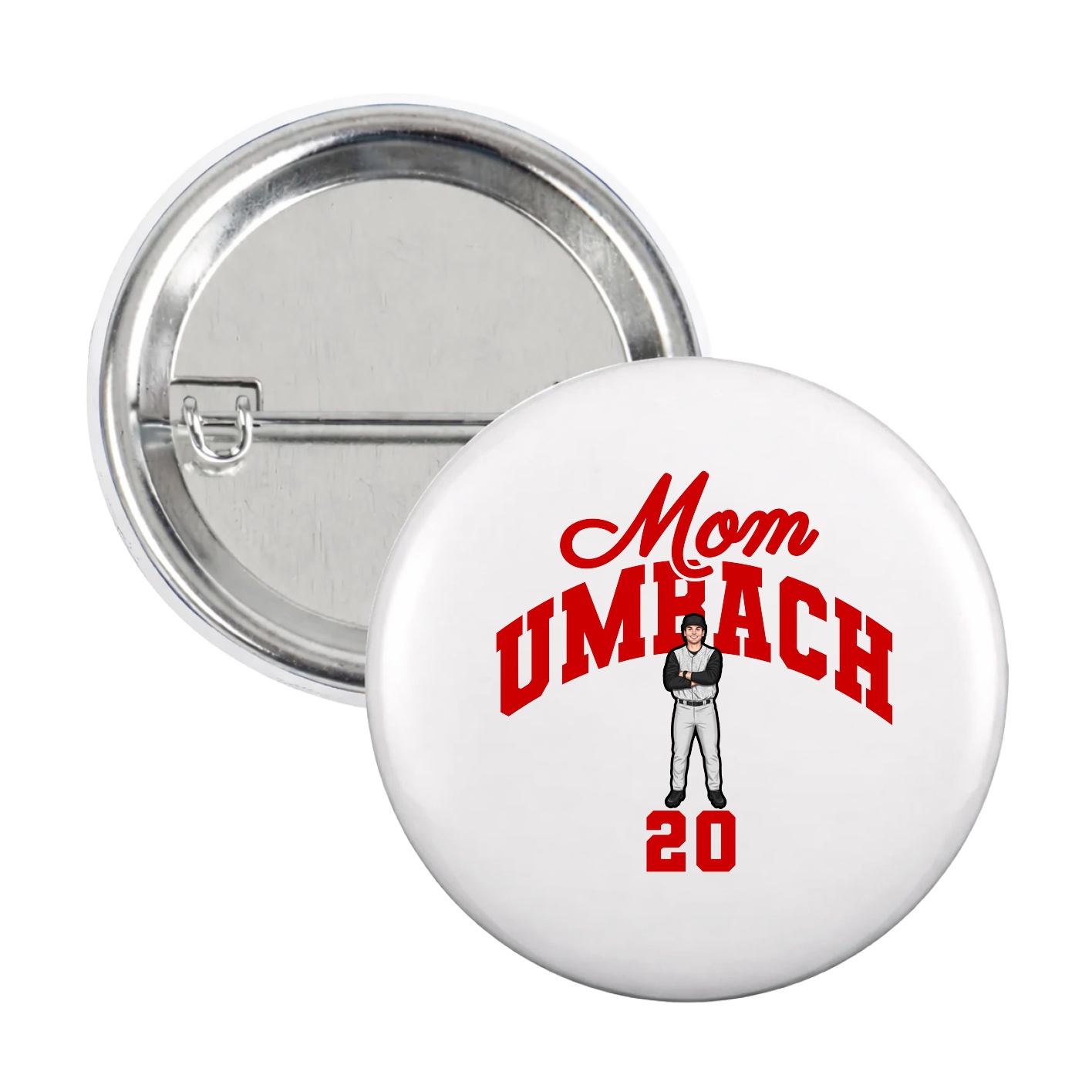 Game Day Button — Mothers Day Arch in White
