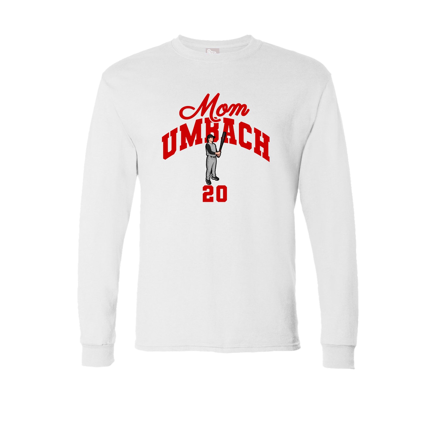 Long Sleeve Tee — Mothers Day Arch in White