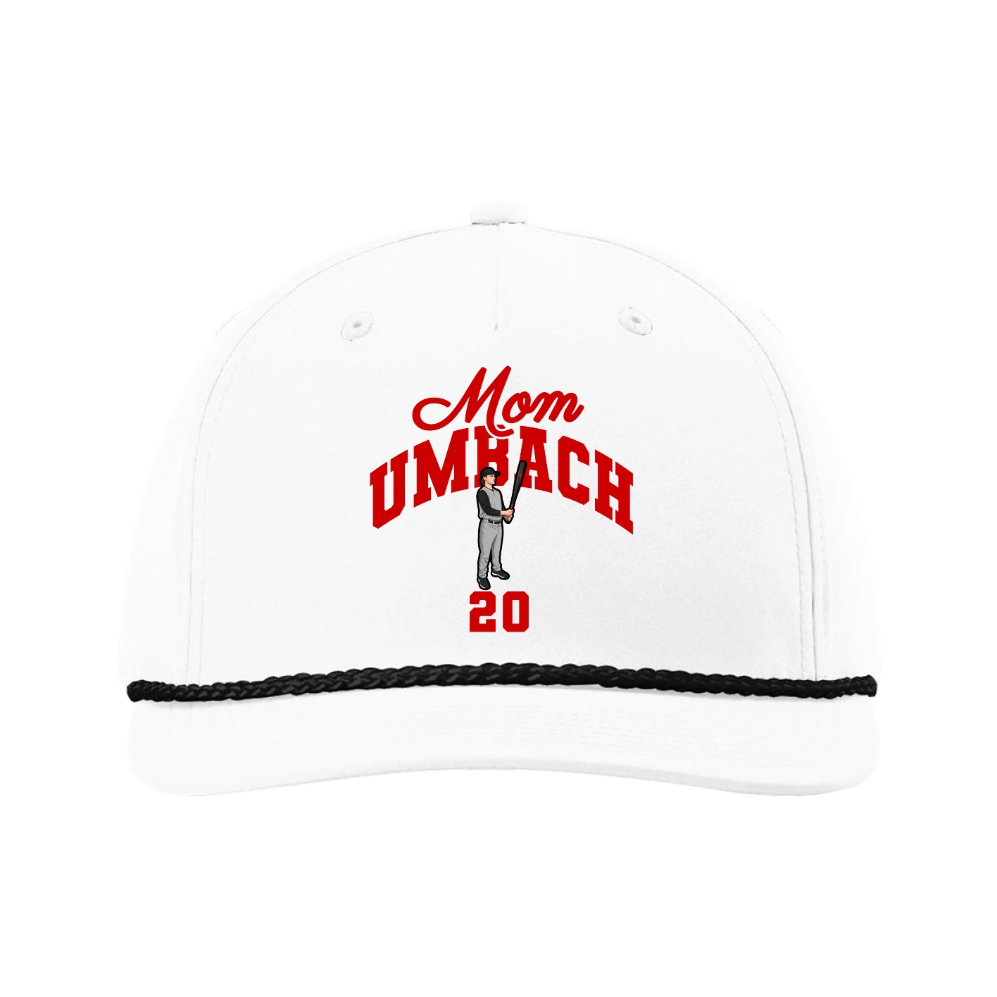 Five-Panel Classic Rope Cap — Mothers Day Arch in White