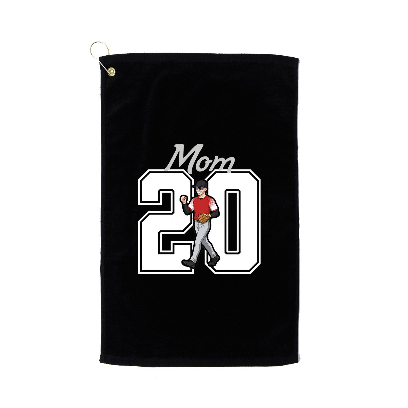 Golf Towel — Mothers Day Shirsey in Black