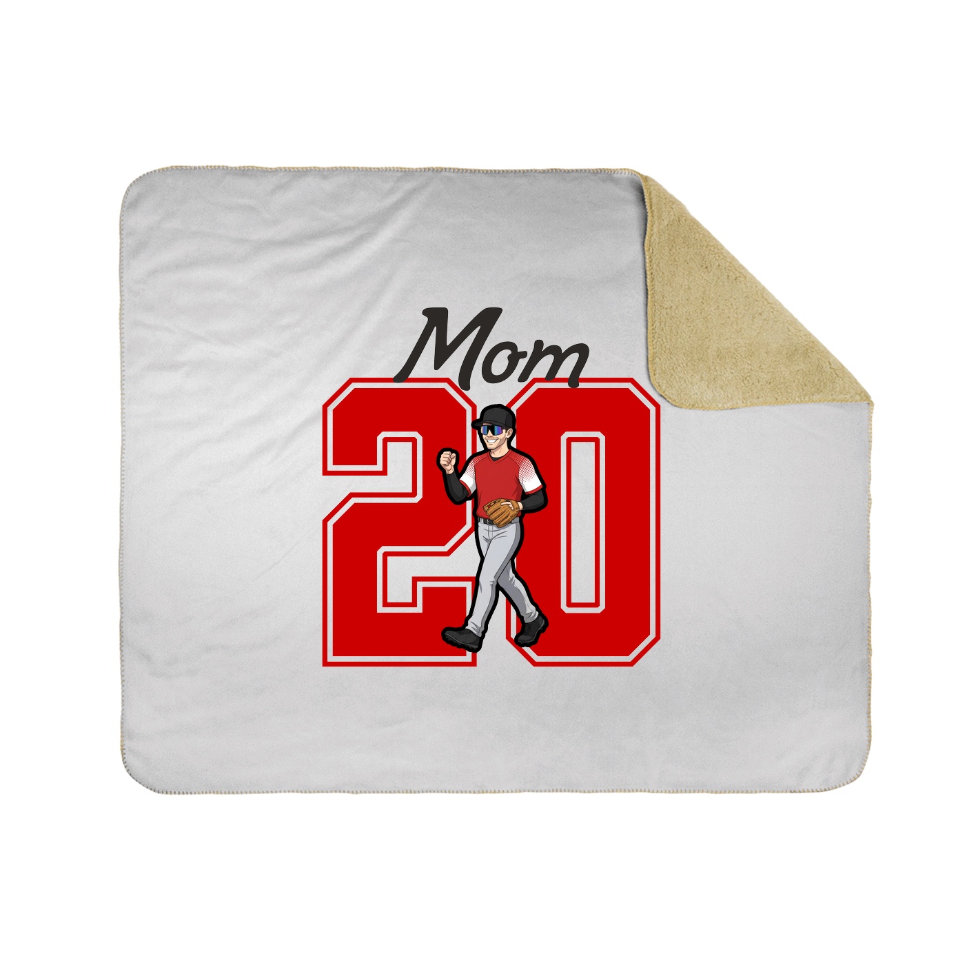Throw Blanket — Mothers Day Shirsey in White