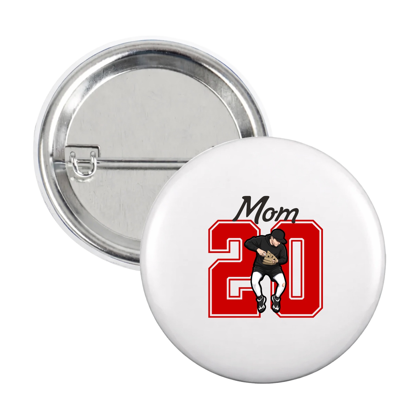 Game Day Button — Mothers Day Shirsey in White